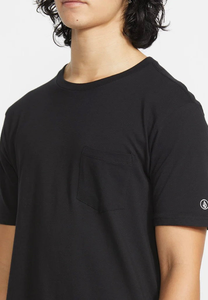 Volcom - Solid Pocket Black - T-Shirt | Men-Image