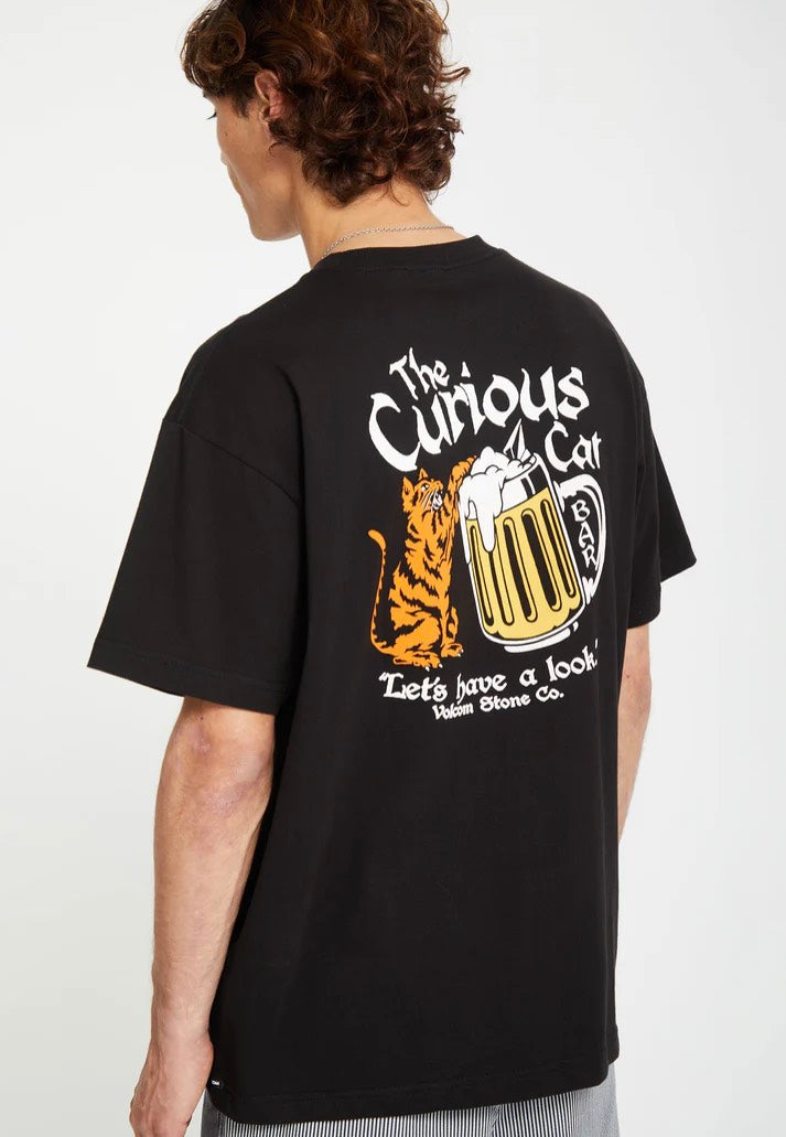 Volcom - Curious Cat Black - T-Shirt | Men-Image