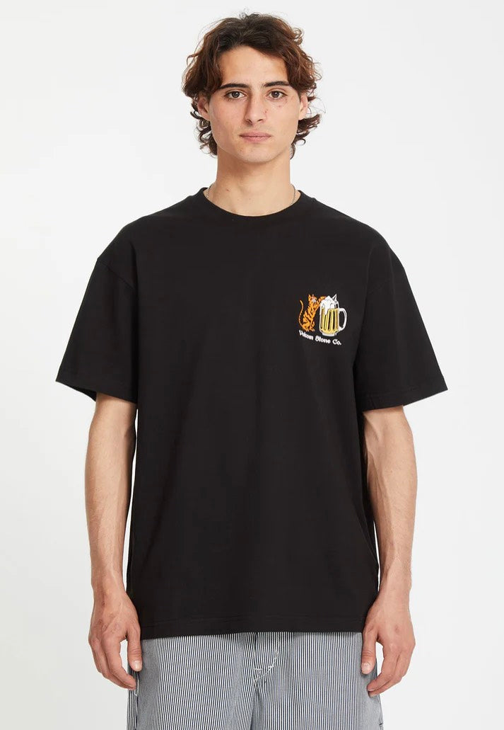 Volcom - Curious Cat Black - T-Shirt | Men-Image