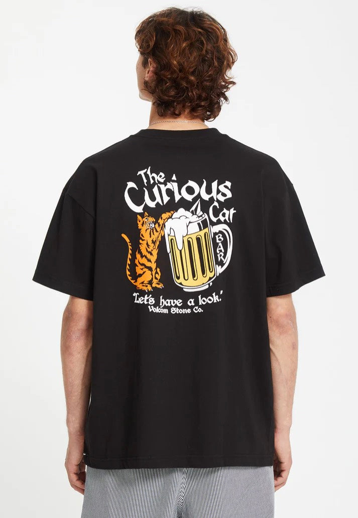 Volcom - Curious Cat Black - T-Shirt | Men-Image