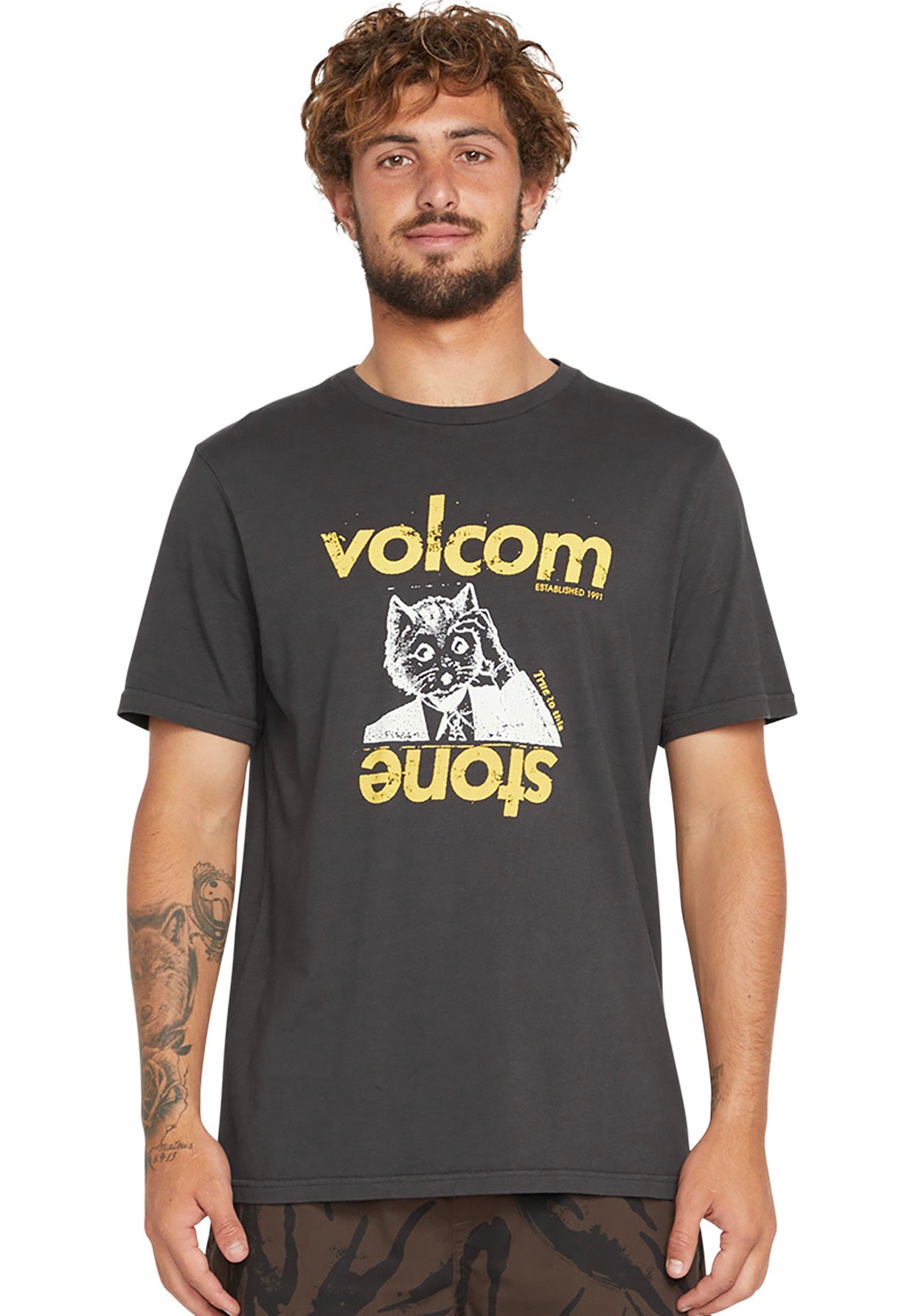 Volcom - Stonepur Vintage Black - T-Shirt | Men-Image