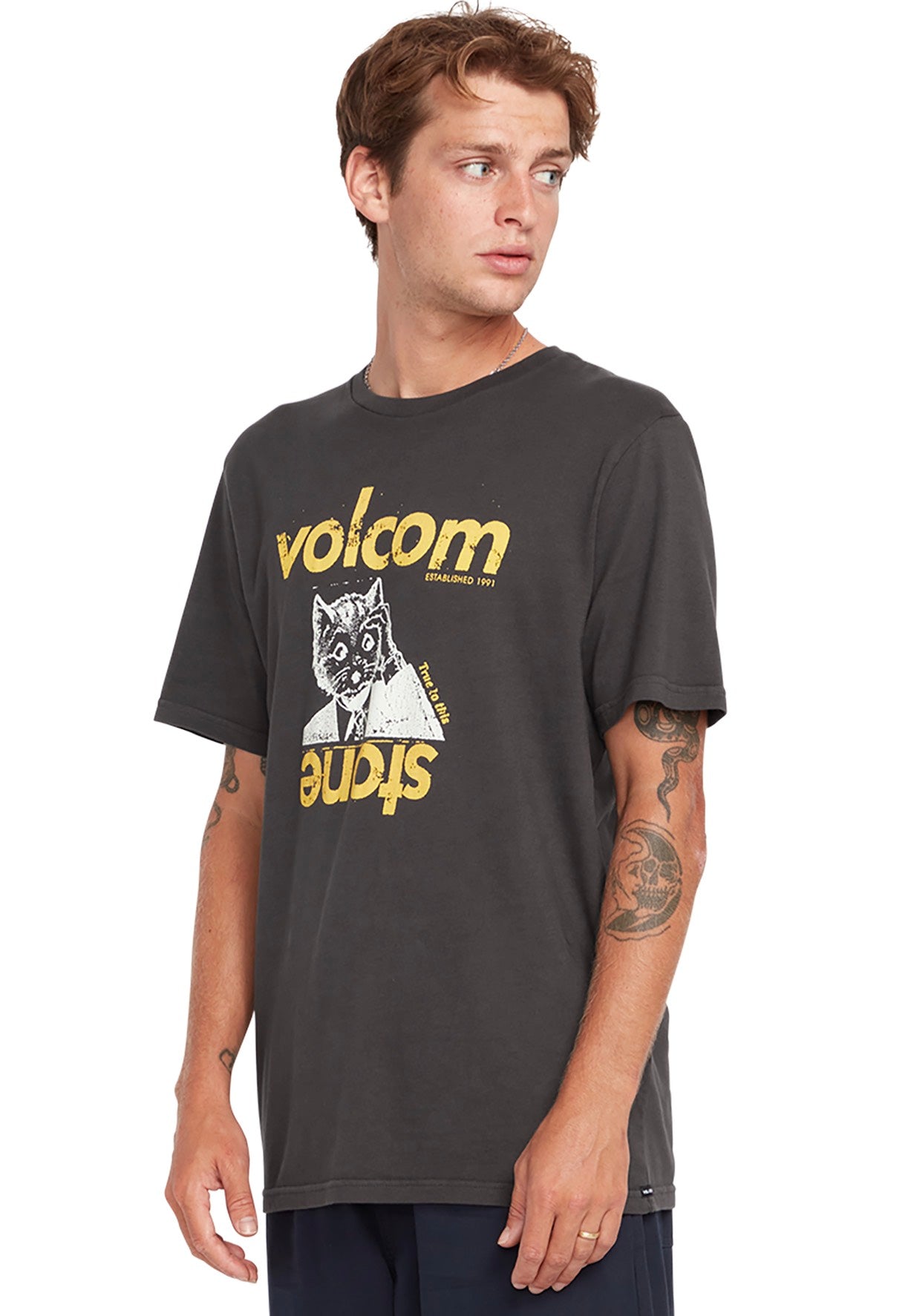 Volcom - Stonepur Vintage Black - T-Shirt | Men-Image