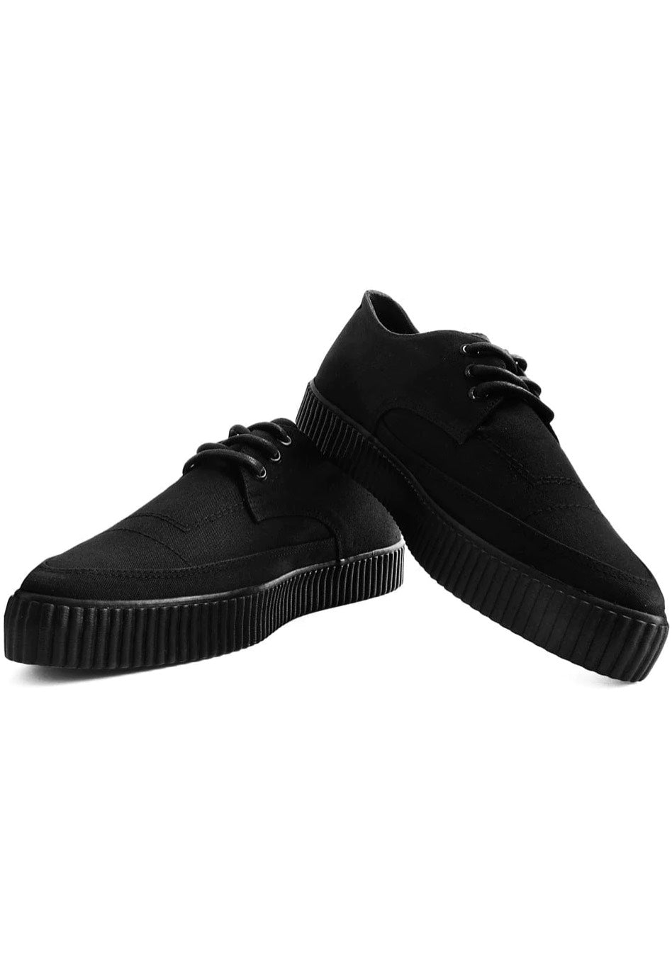 T.U.K. - EZC Point Tie Basic Black Twill - Girl Shoes | Women-Image