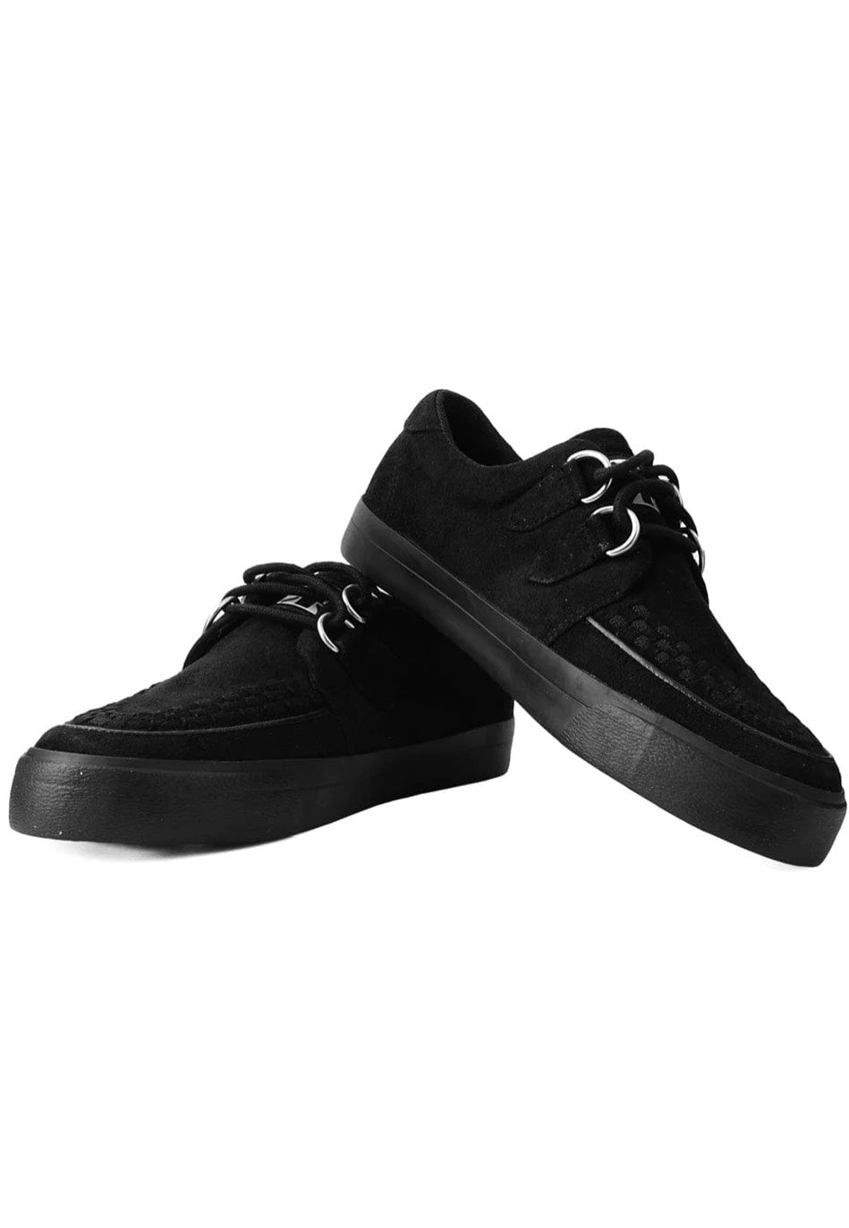 T.U.K. - Creeper Sneaker Black Faux Suede - Shoes | Men-Image