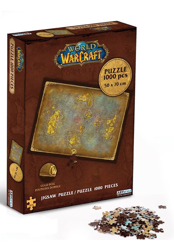 World Of Warcraft - Azeroth's Map - Jigsaw Puzzle | Neutral-Image