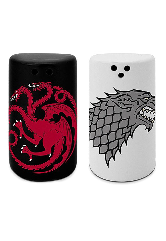 Game Of Thrones - Stark & Targaryen - Salt & Pepper Shakers | Neutral-Image