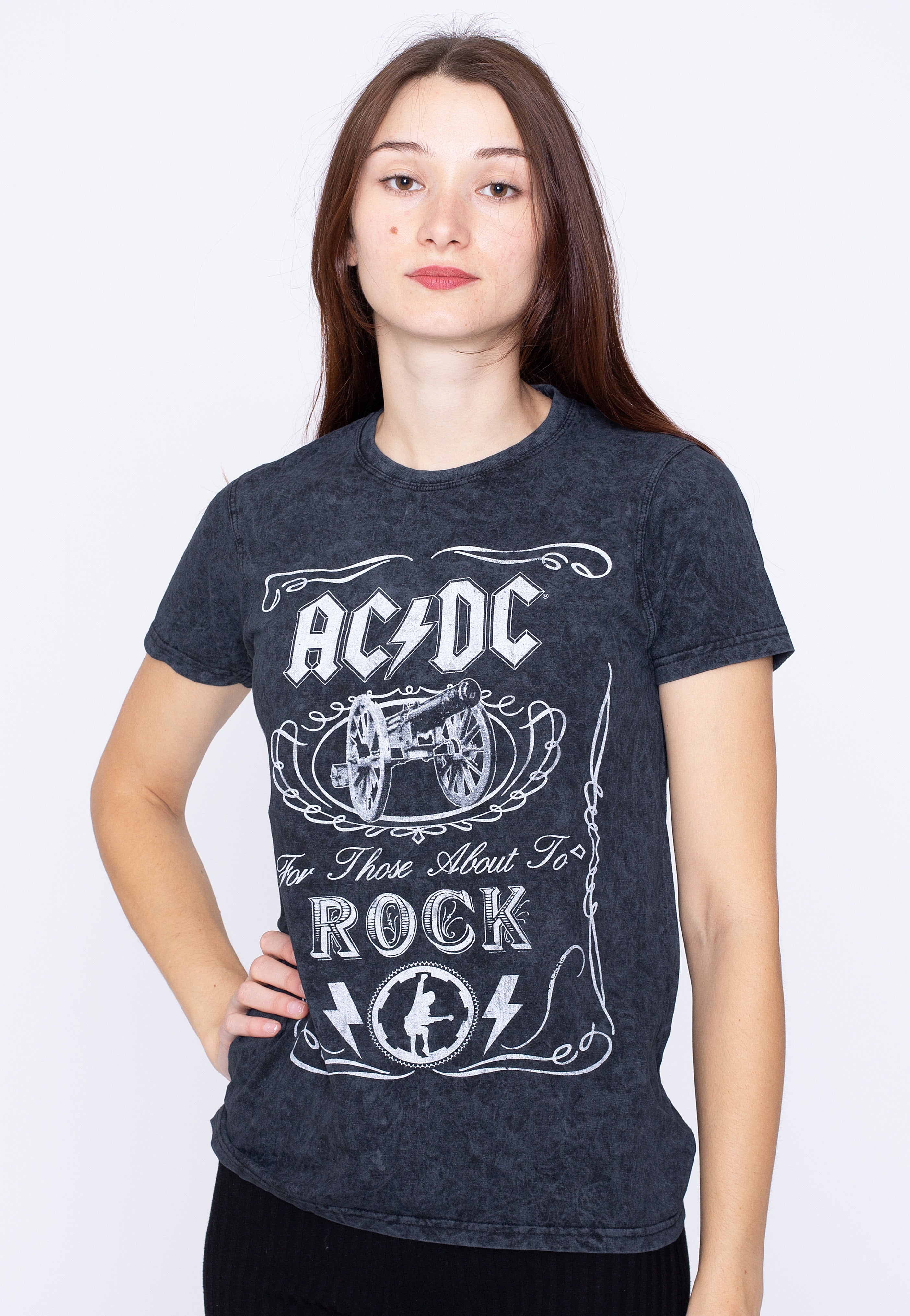 AC/DC - Cannon Swig Dip Dye - T-Shirt | Women-Image