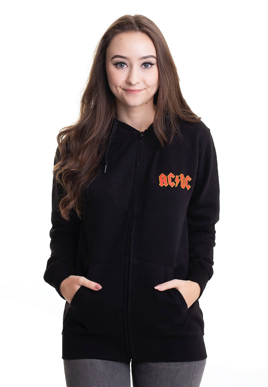 AC/DC - Logo Back Print - Zipper | Women-Image