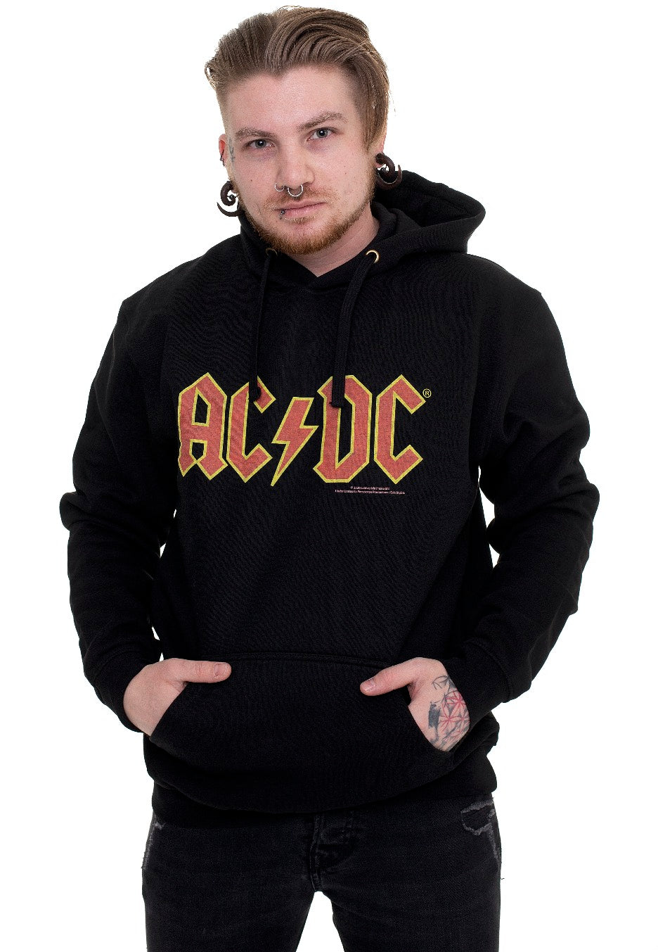 AC/DC - Red Logo - Hoodie | Men-Image