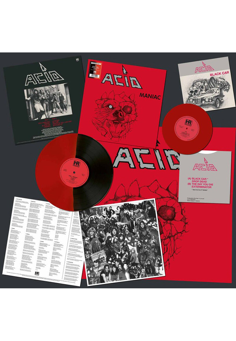 Acid - Maniac Red/Black - Colored Vinyl +  7 Inch | Neutral-Image