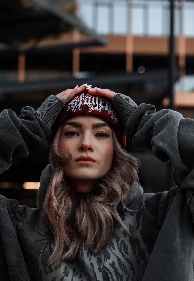 Stay Cold Apparel - Acid Rain Red - Beanie | Neutral-Image