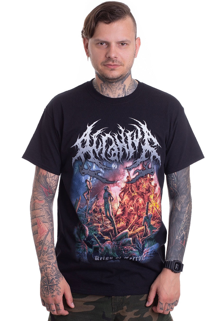 Acranius - Reign Of Terror Artwork - T-Shirt | Men-Image