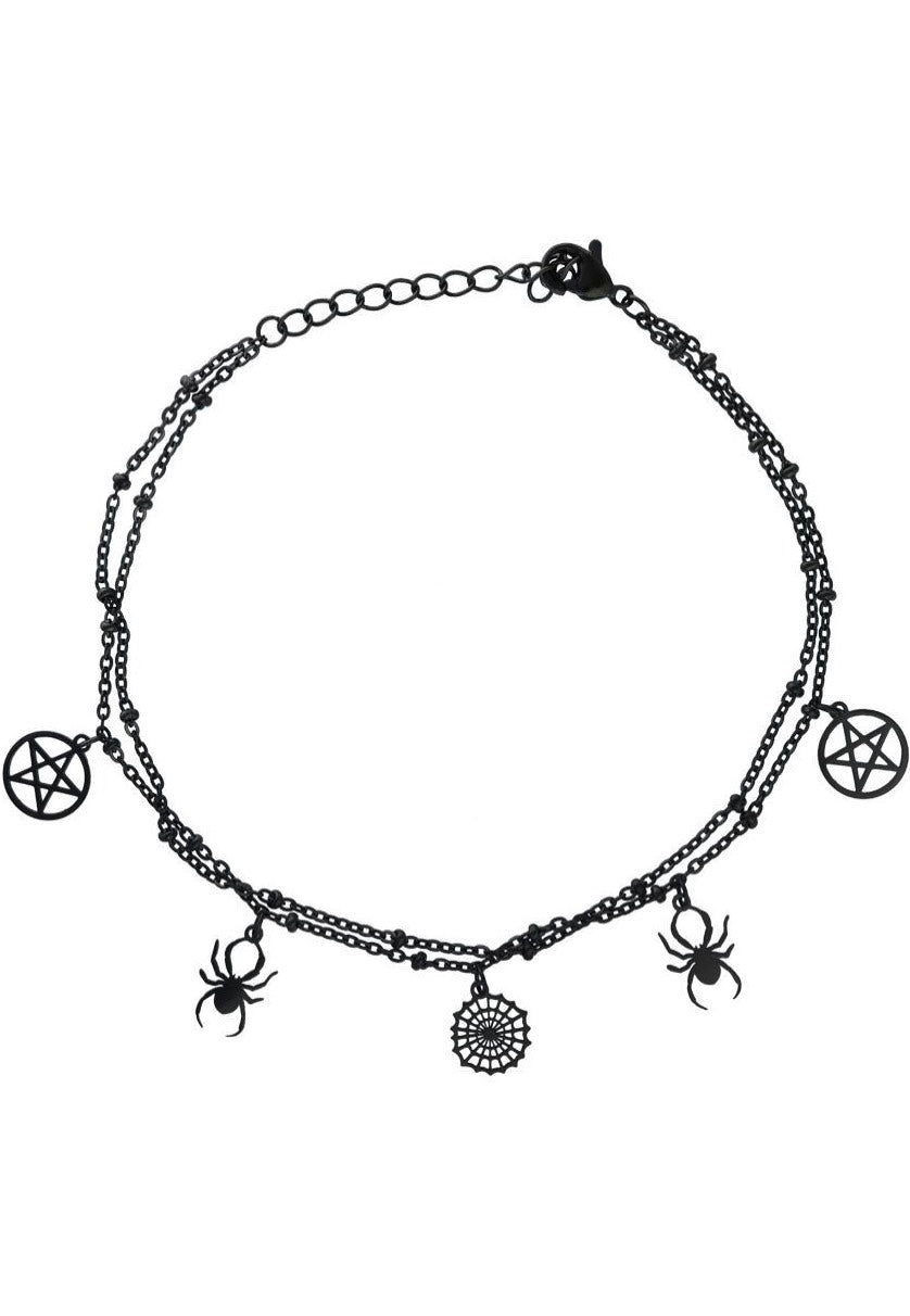 Wildcat - Spider Pentagram Black - Ankle Chain | Neutral-Image