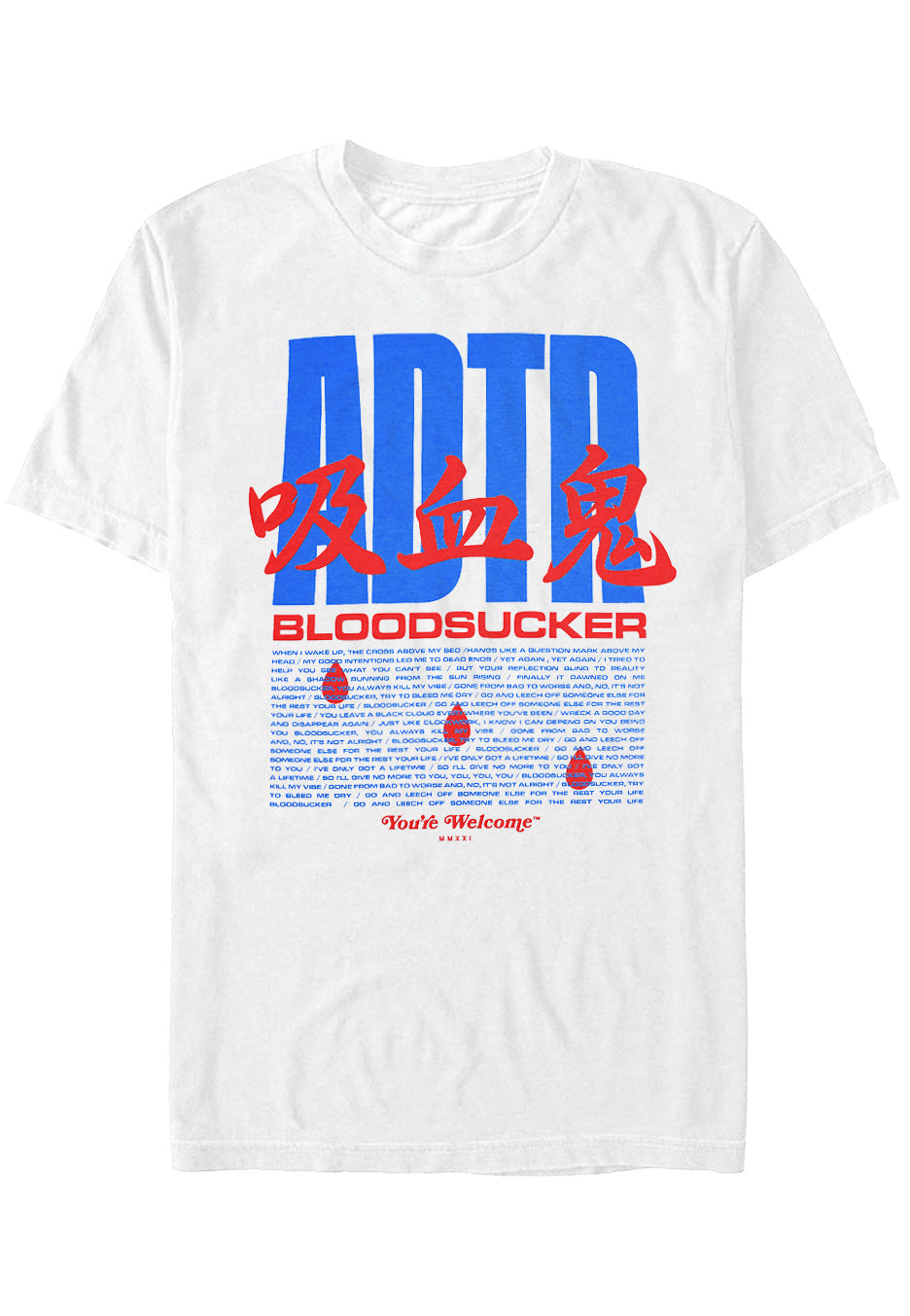 A Day To Remember - Bloodsucker White - T-Shirt | Neutral-Image