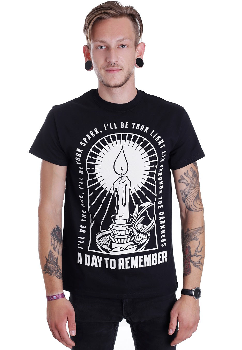 A Day To Remember - Darkness Candle - T-Shirt | Men-Image