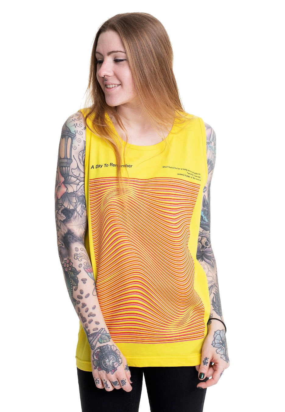 A Day To Remember - Digital Waves Yellow - Tank | Women-Image