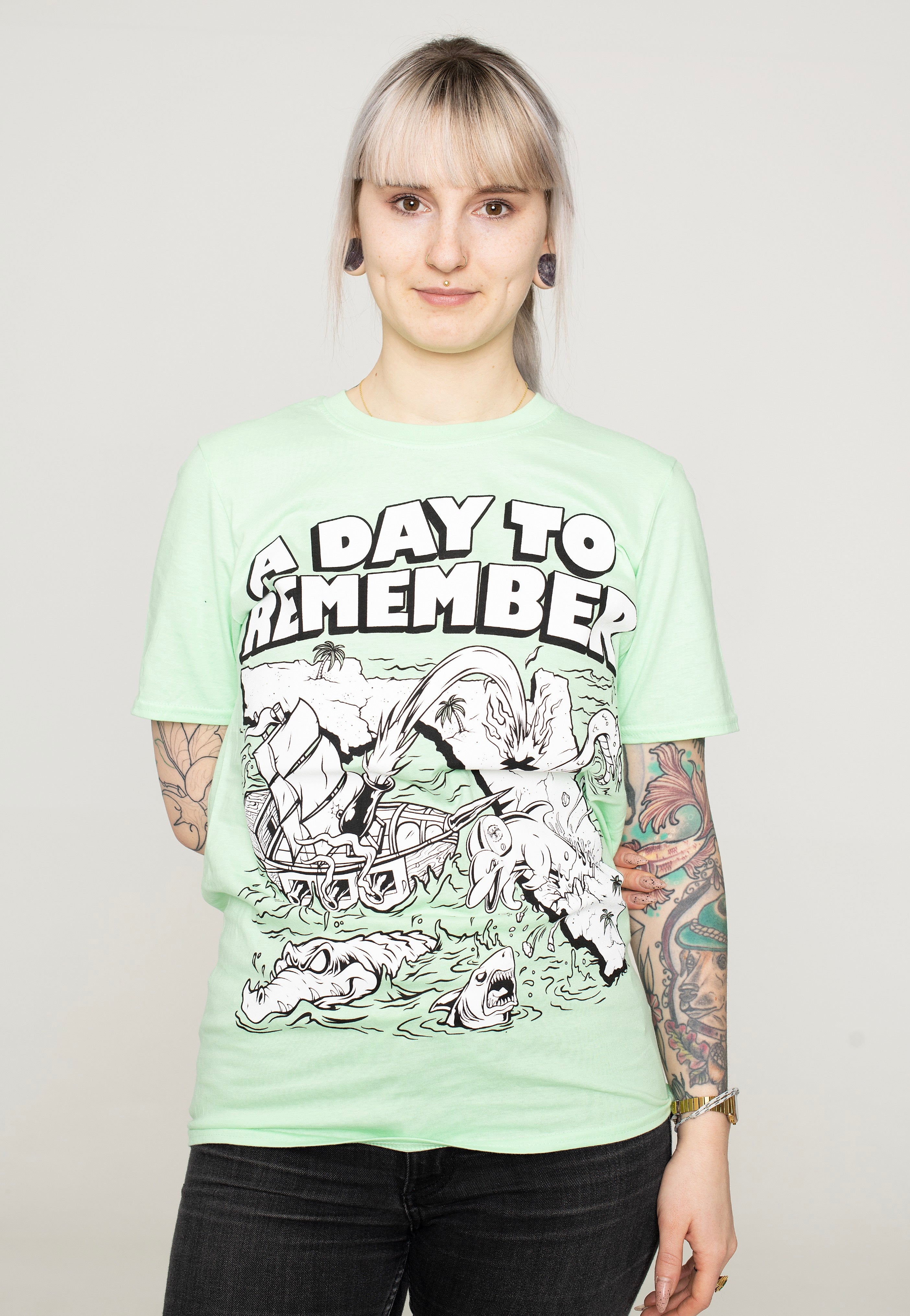 A Day To Remember - Florida Mint Green Size S/M - T-Shirt | Women-Image