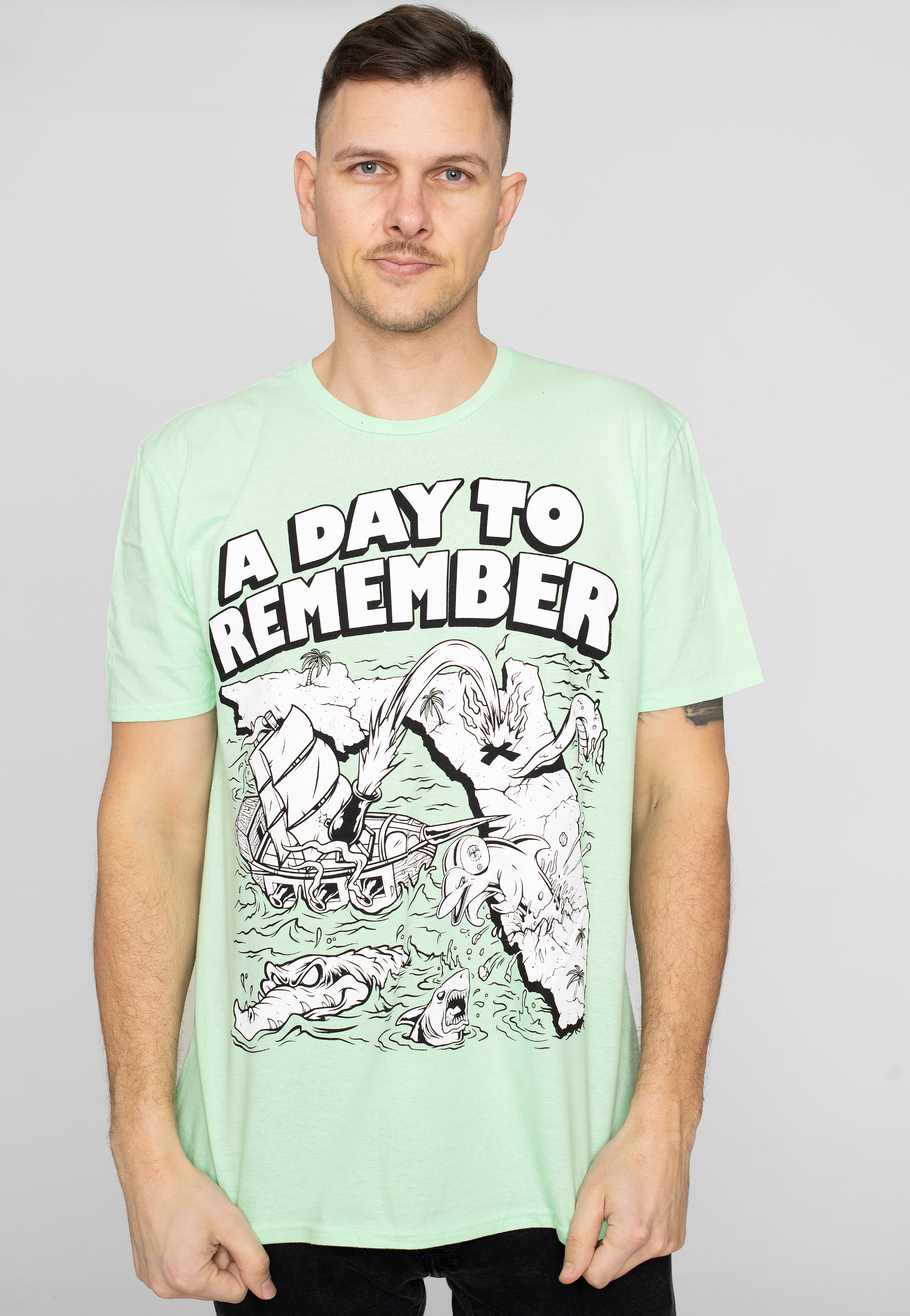 A Day To Remember - Florida Mint Green Size S/M - T-Shirt | Men-Image