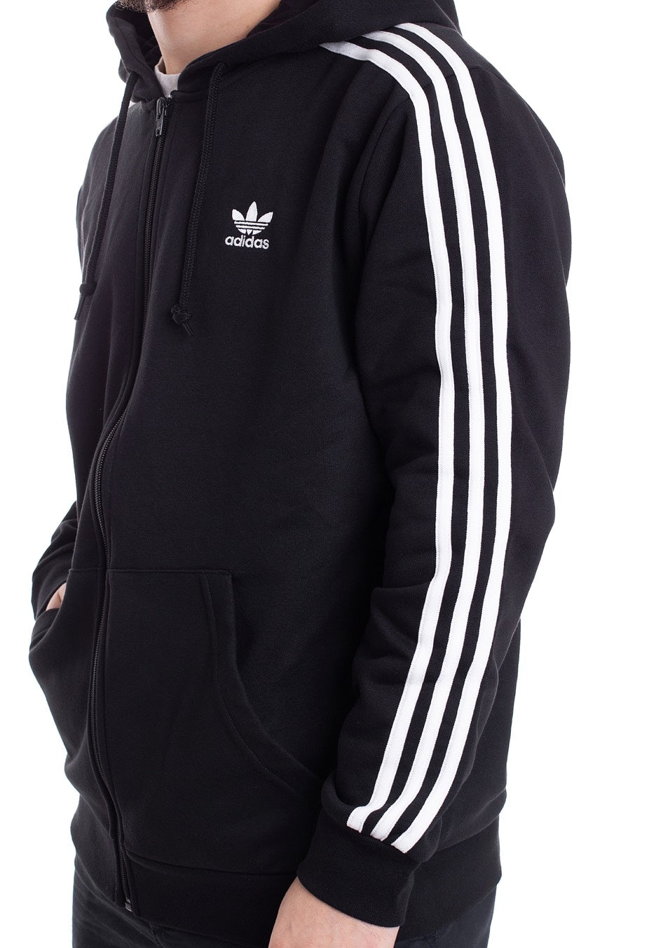 Adidas - 3-Stripes Black - Zipper | Men-Image