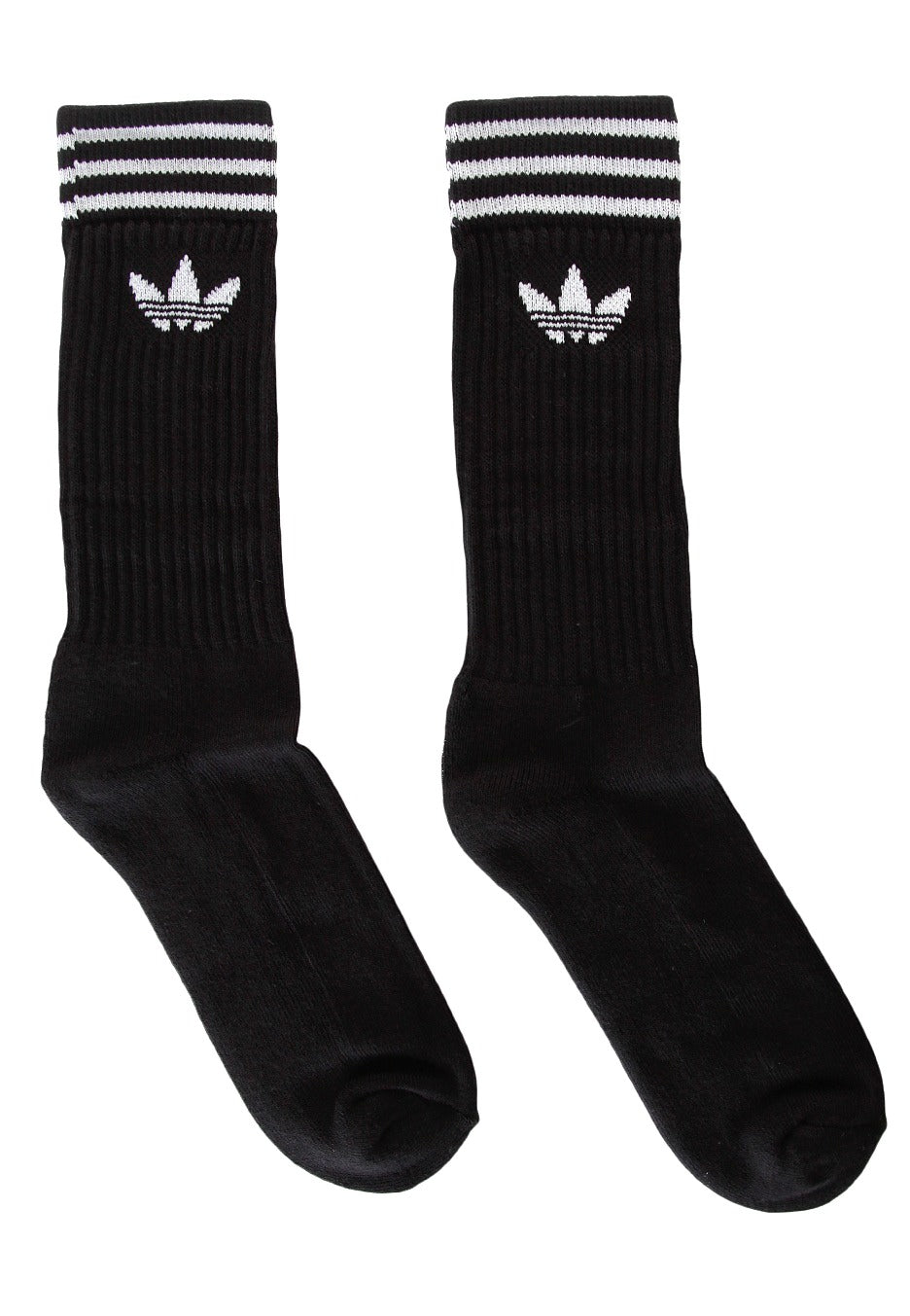 Adidas - Solid Crew 3 Pack Black/White - Socks | Neutral-Image