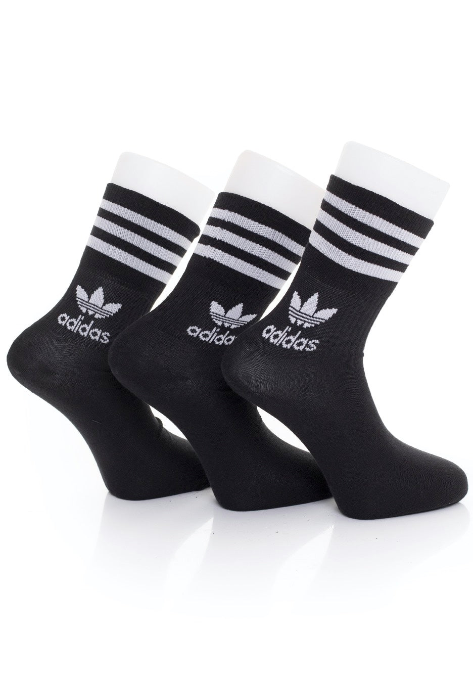 Adidas - Mid Cut Crew Black/White - Socks | Neutral-Image