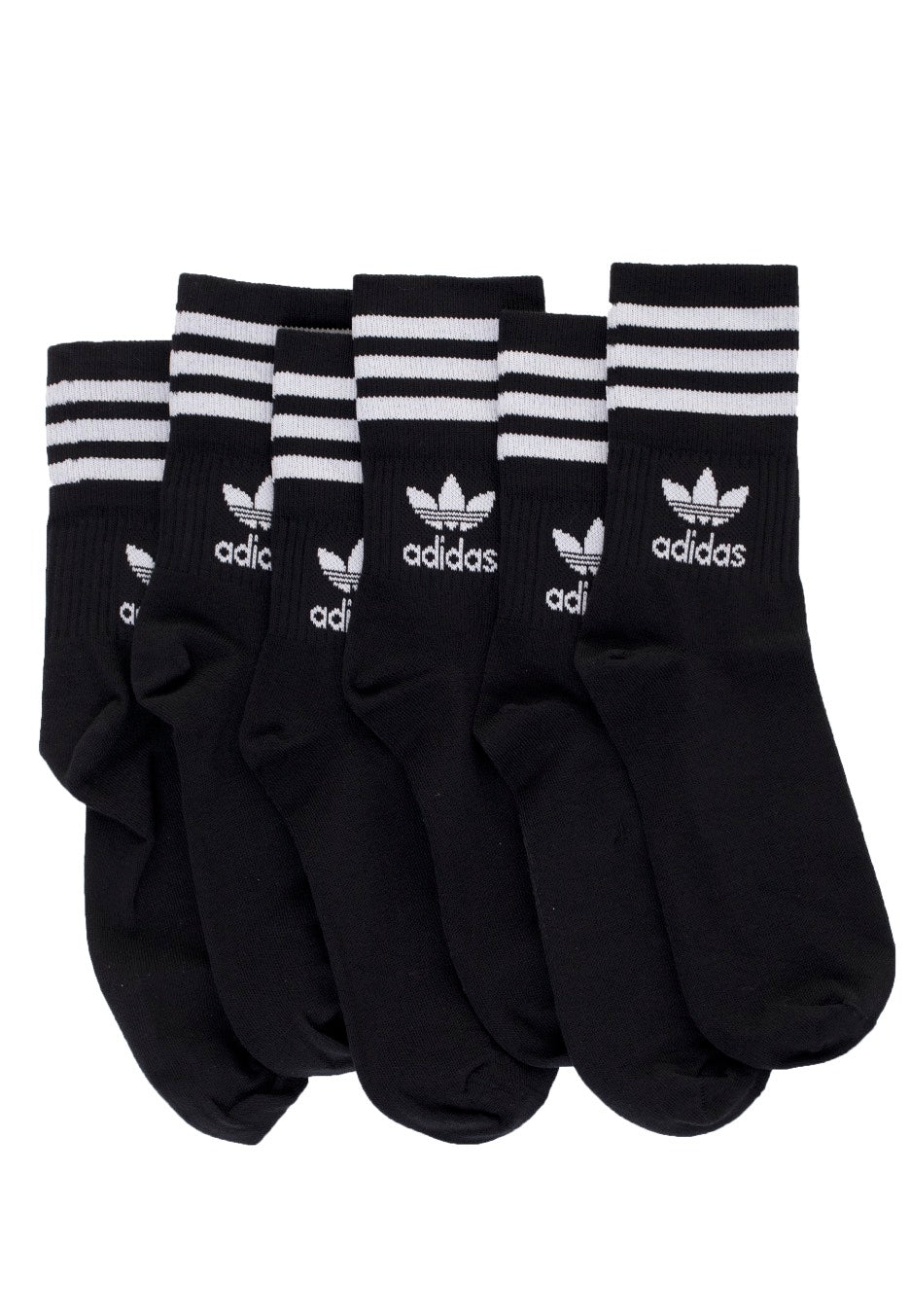 Adidas - Mid Cut Crew Black/White - Socks | Neutral-Image