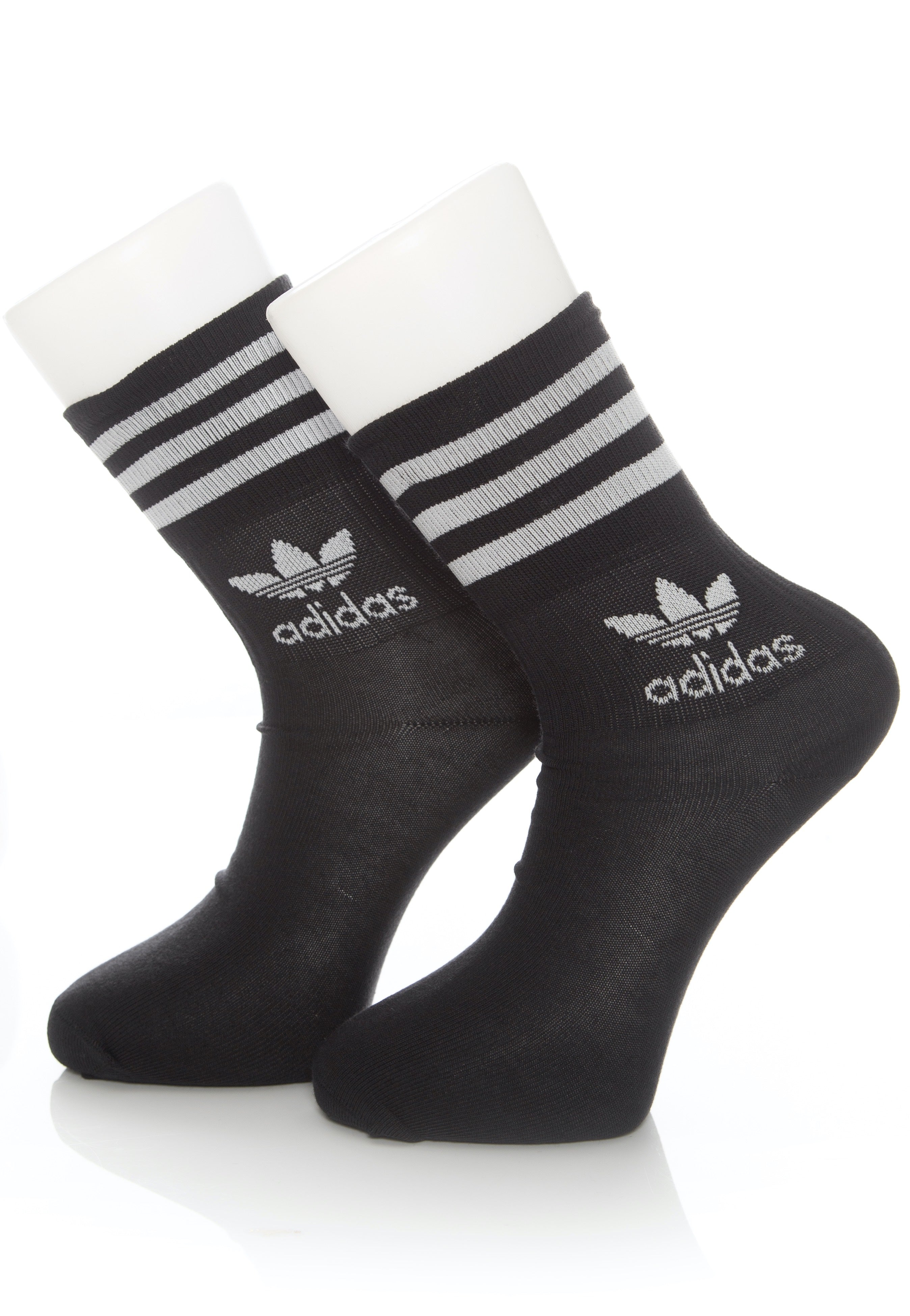 Adidas - Mid Cut Crew Pack Of 5 Black - Socks | Neutral-Image