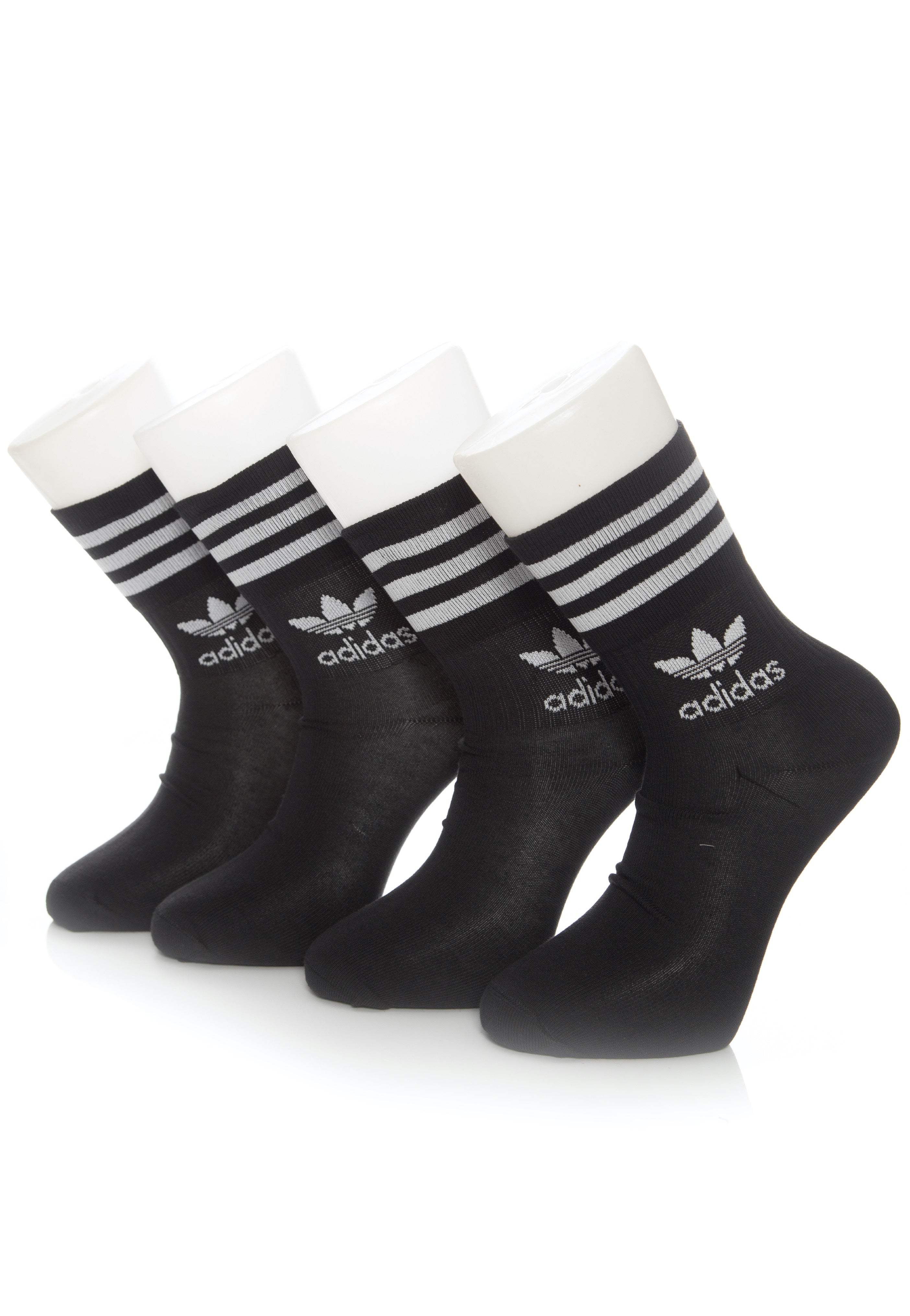 Adidas - Mid Cut Crew Pack Of 5 Black - Socks | Neutral-Image