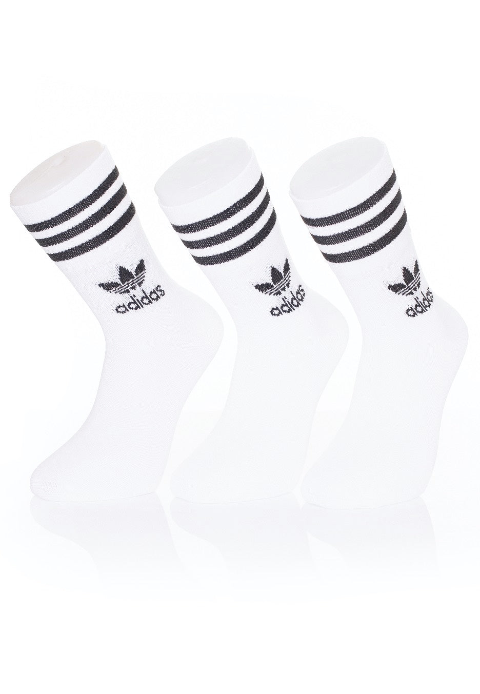 Adidas - Mid Cut Crew White/Black - Socks | Neutral-Image