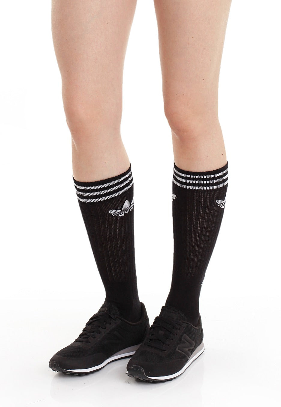 Adidas - Solid Crew 3 Pack Black/White - Socks | Neutral-Image