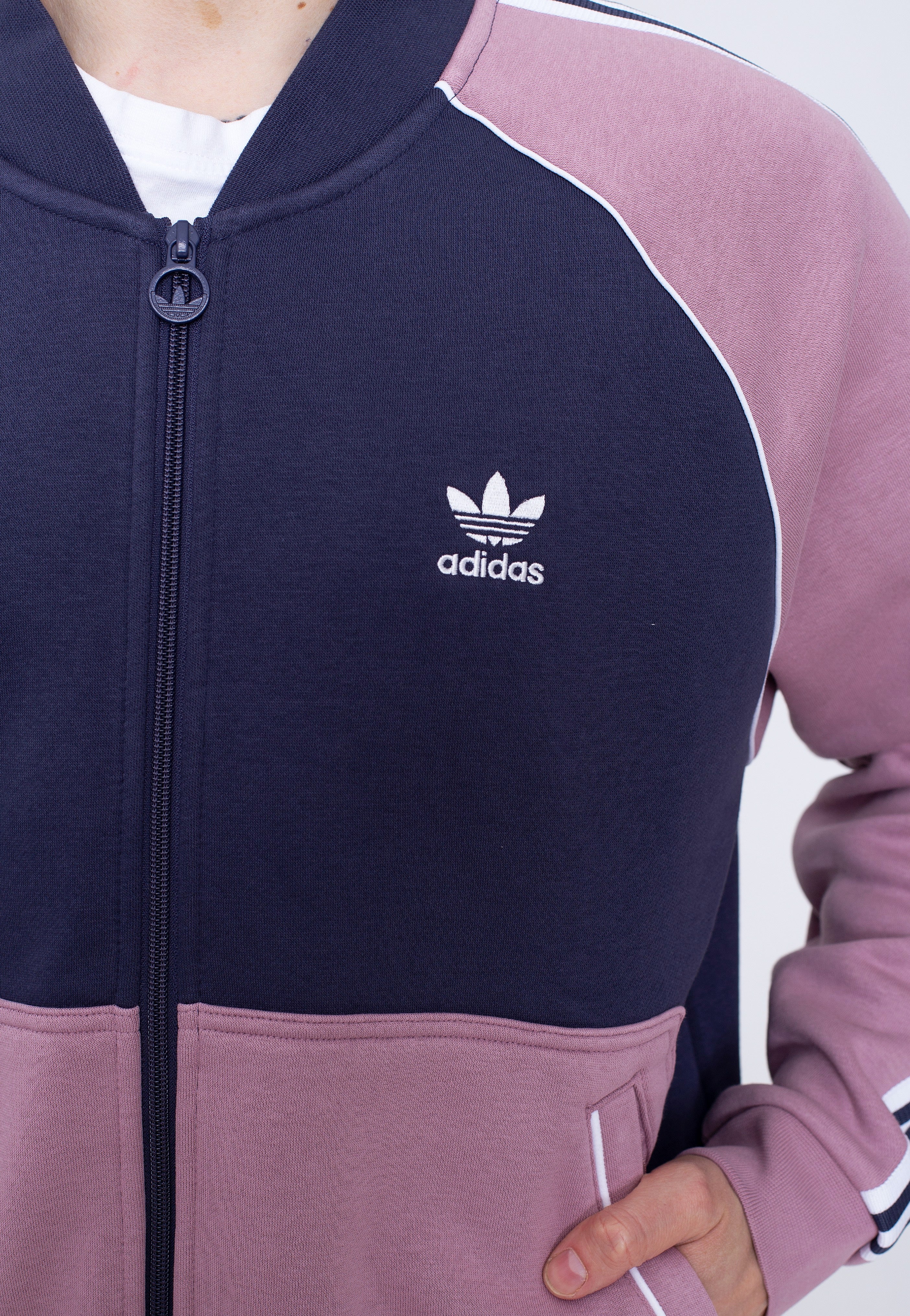 Adidas - SST Fleece Shadow Navy/Magic Mauve - Track Jacket | Men-Image