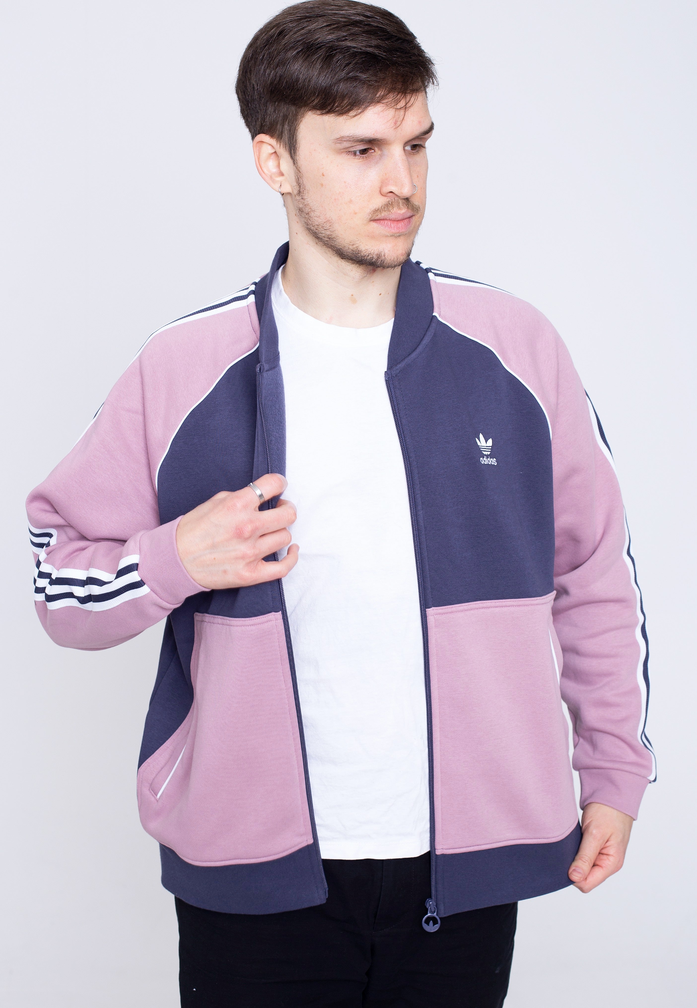 Adidas - SST Fleece Shadow Navy/Magic Mauve - Track Jacket | Men-Image