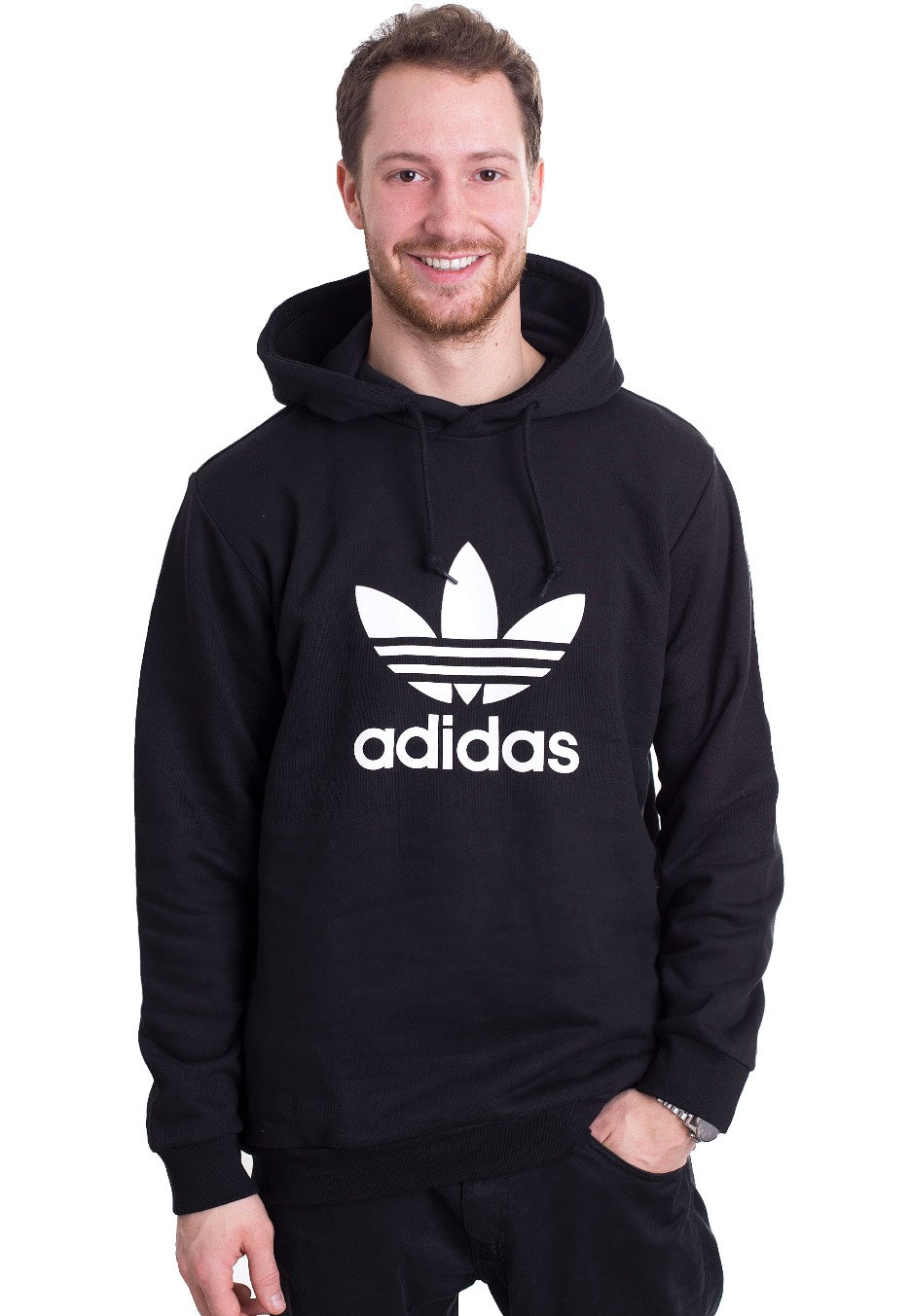 Adidas - Trefoil Black - Hoodie | Men-Image