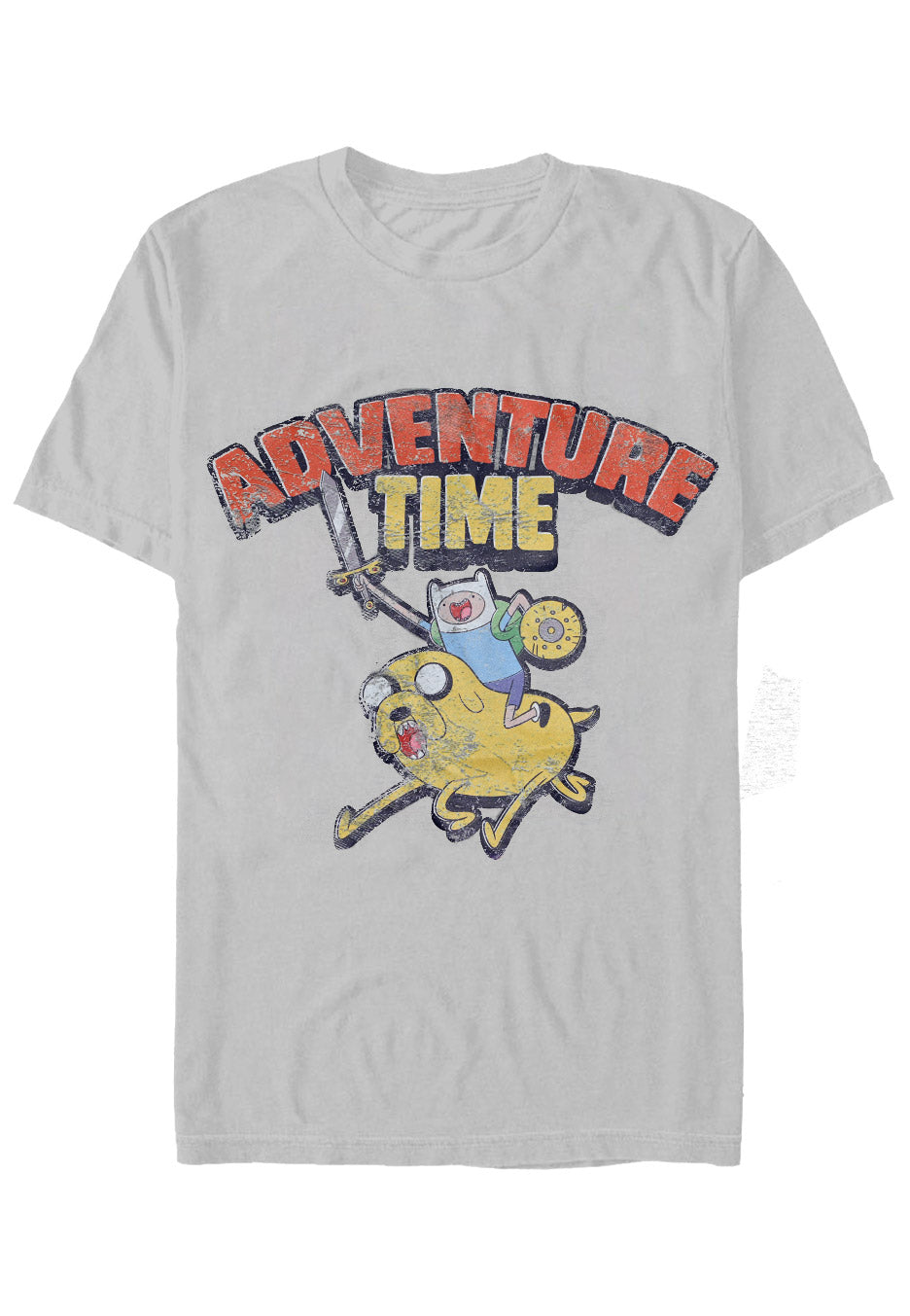 Adventure Time - Washed Heather Grey - T-Shirt | Neutral-Image