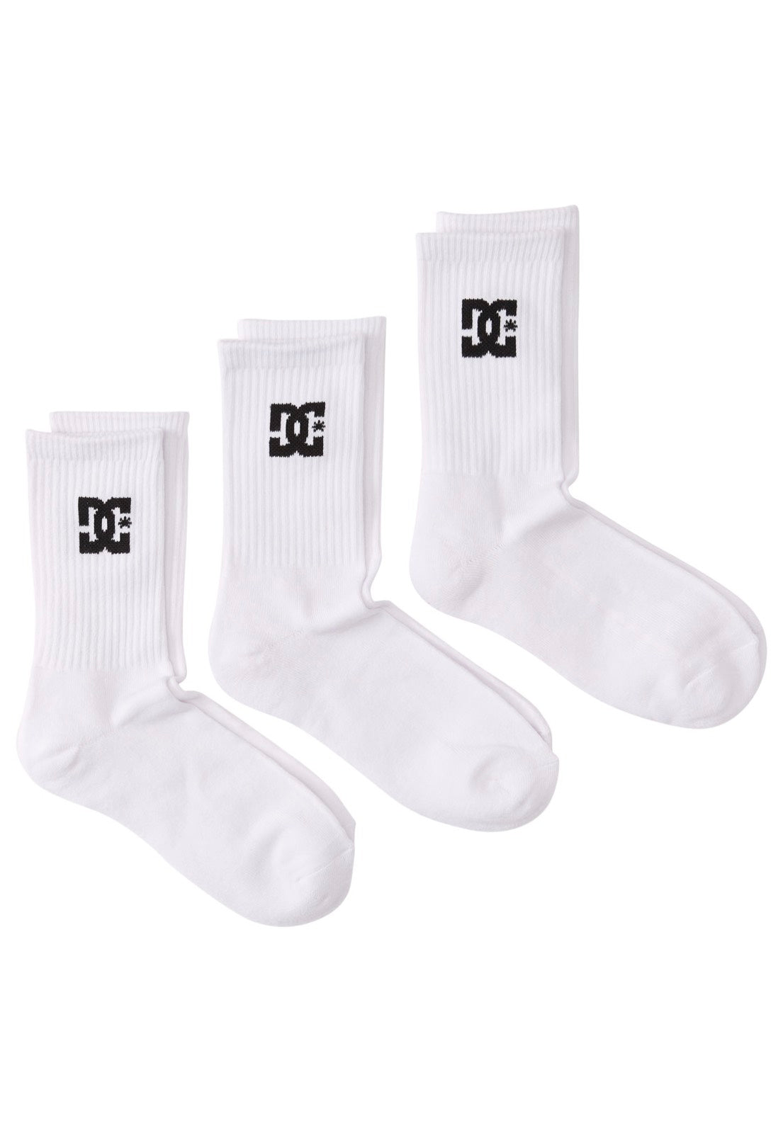 DC - Spp Crew Pack Of 3 Snow White - Socks | Neutral-Image