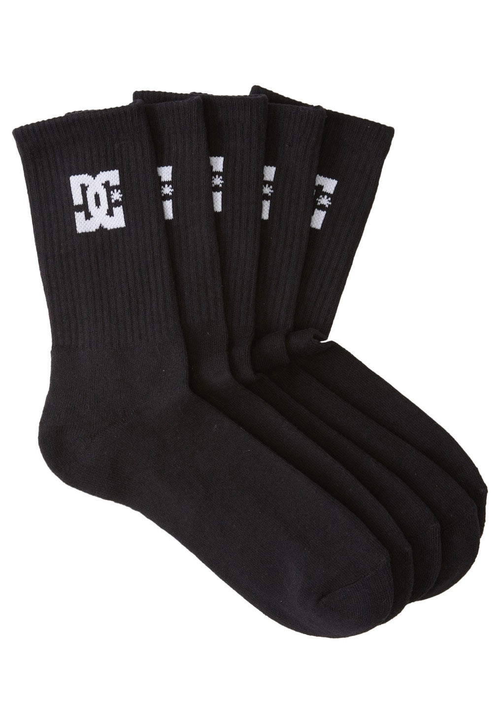 DC - Spp Crew Pack Of 5 Black - Socks | Neutral-Image