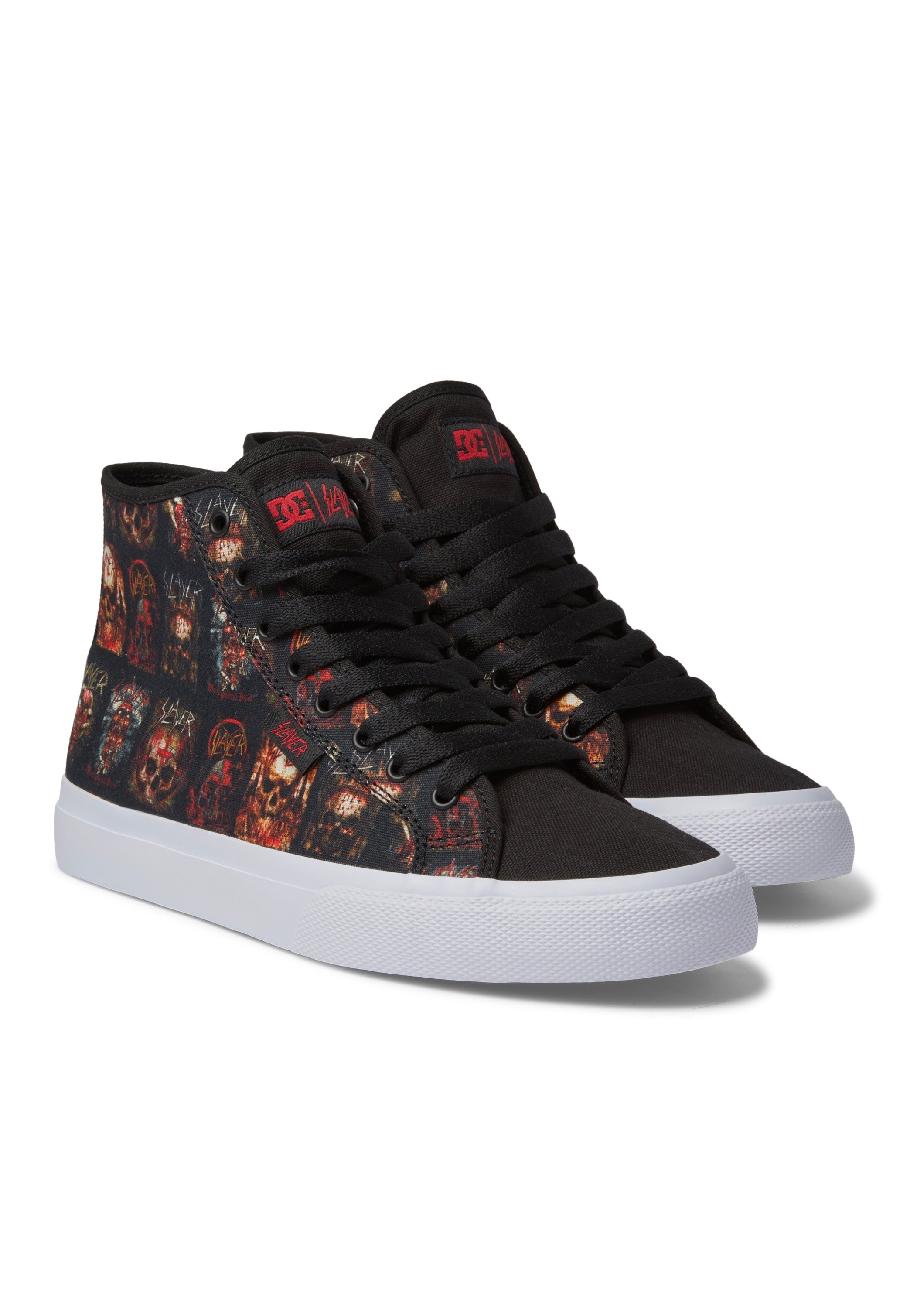 DC x Slayer - Manual Hi Black/White Print - Shoes | Men-Image