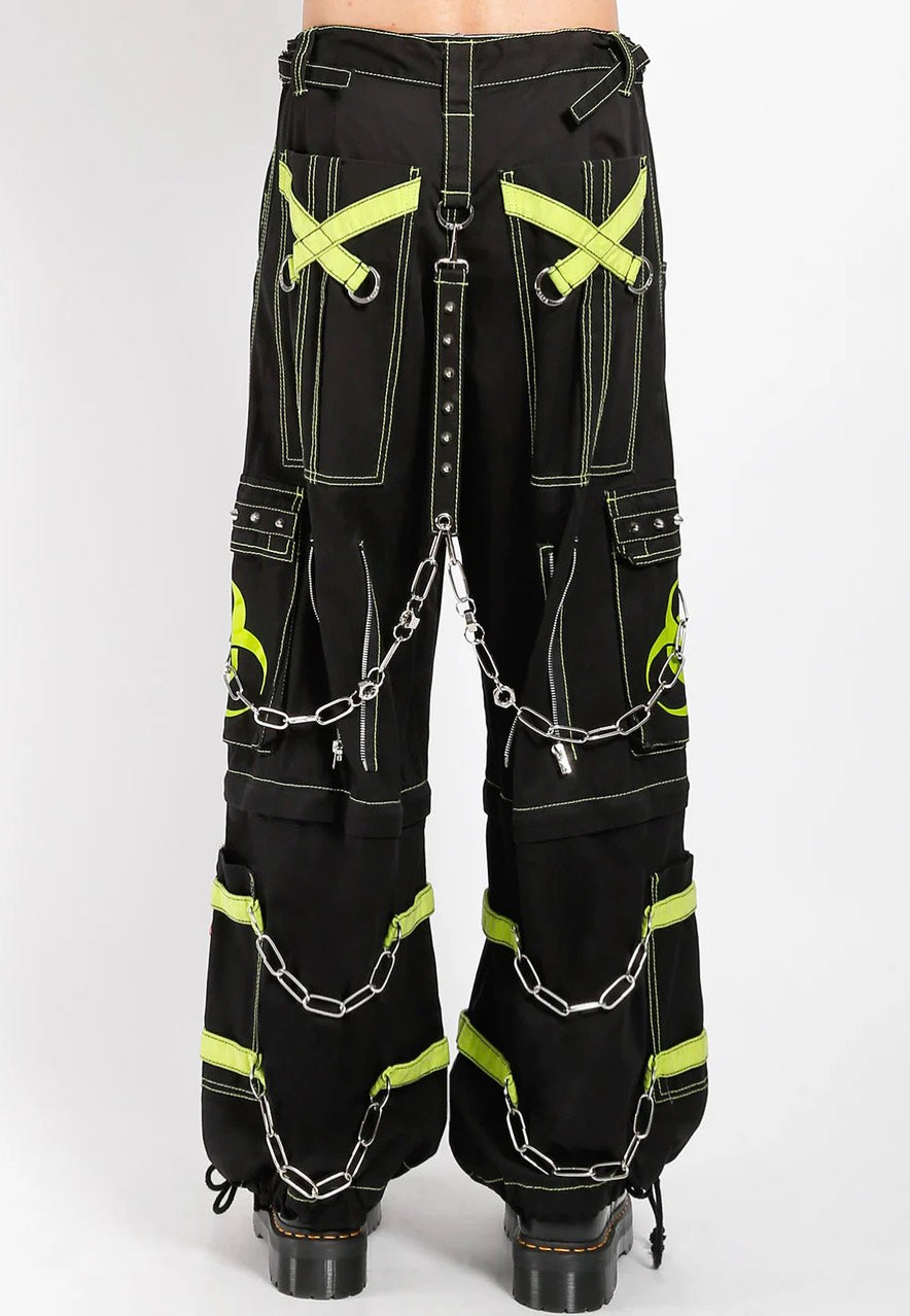 Tripp NYC - Biohazard Zip Off Black/Lime - Pants | Men-Image