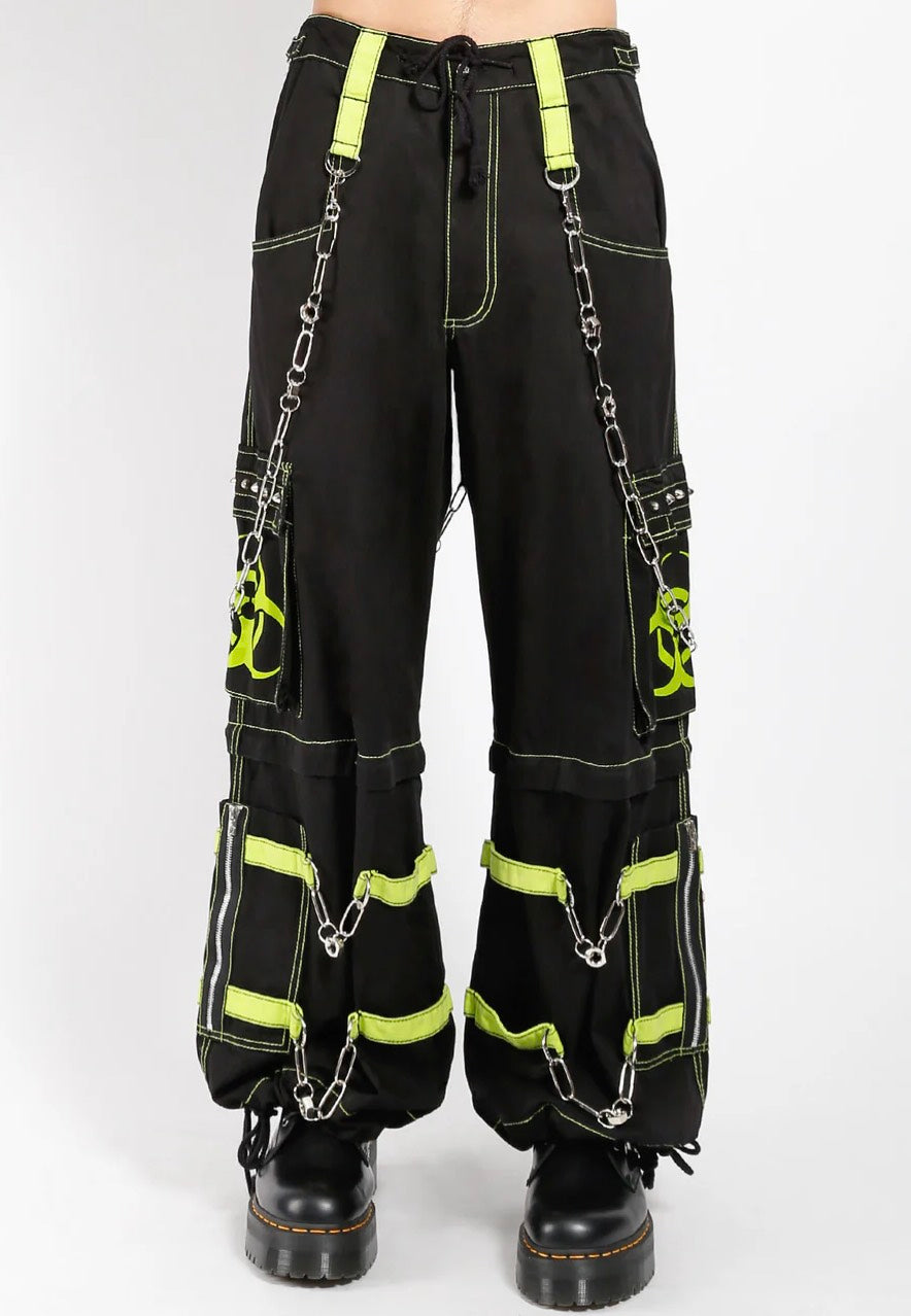 Tripp NYC - Biohazard Zip Off Black/Lime - Pants | Men-Image