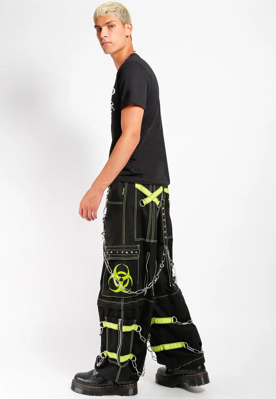 Tripp NYC - Biohazard Zip Off Black/Lime - Pants | Men-Image