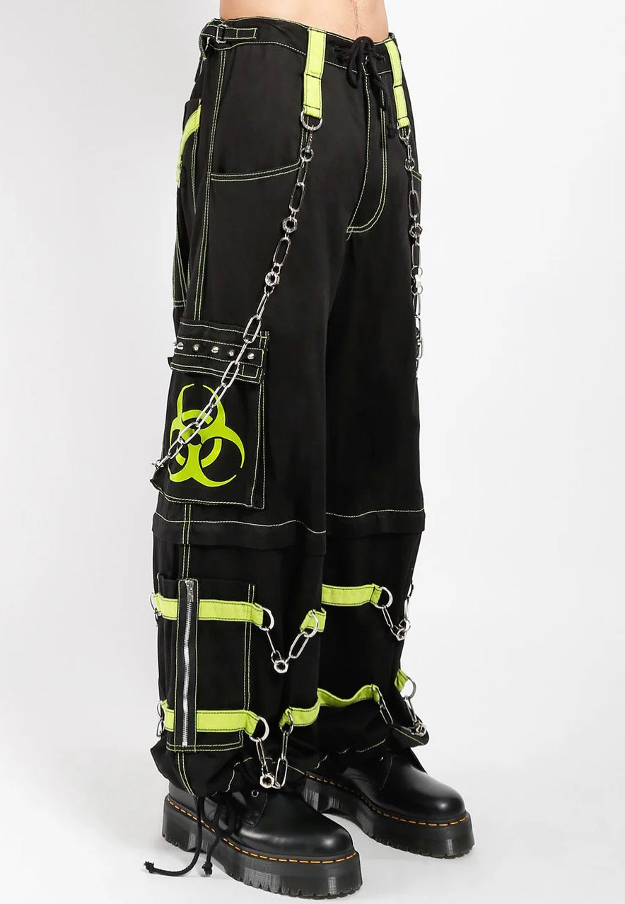 Tripp NYC - Biohazard Zip Off Black/Lime - Pants | Men-Image