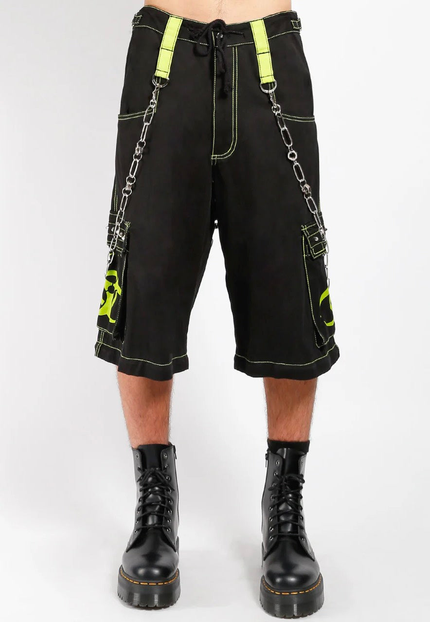 Tripp NYC - Biohazard Zip Off Black/Lime - Pants | Men-Image