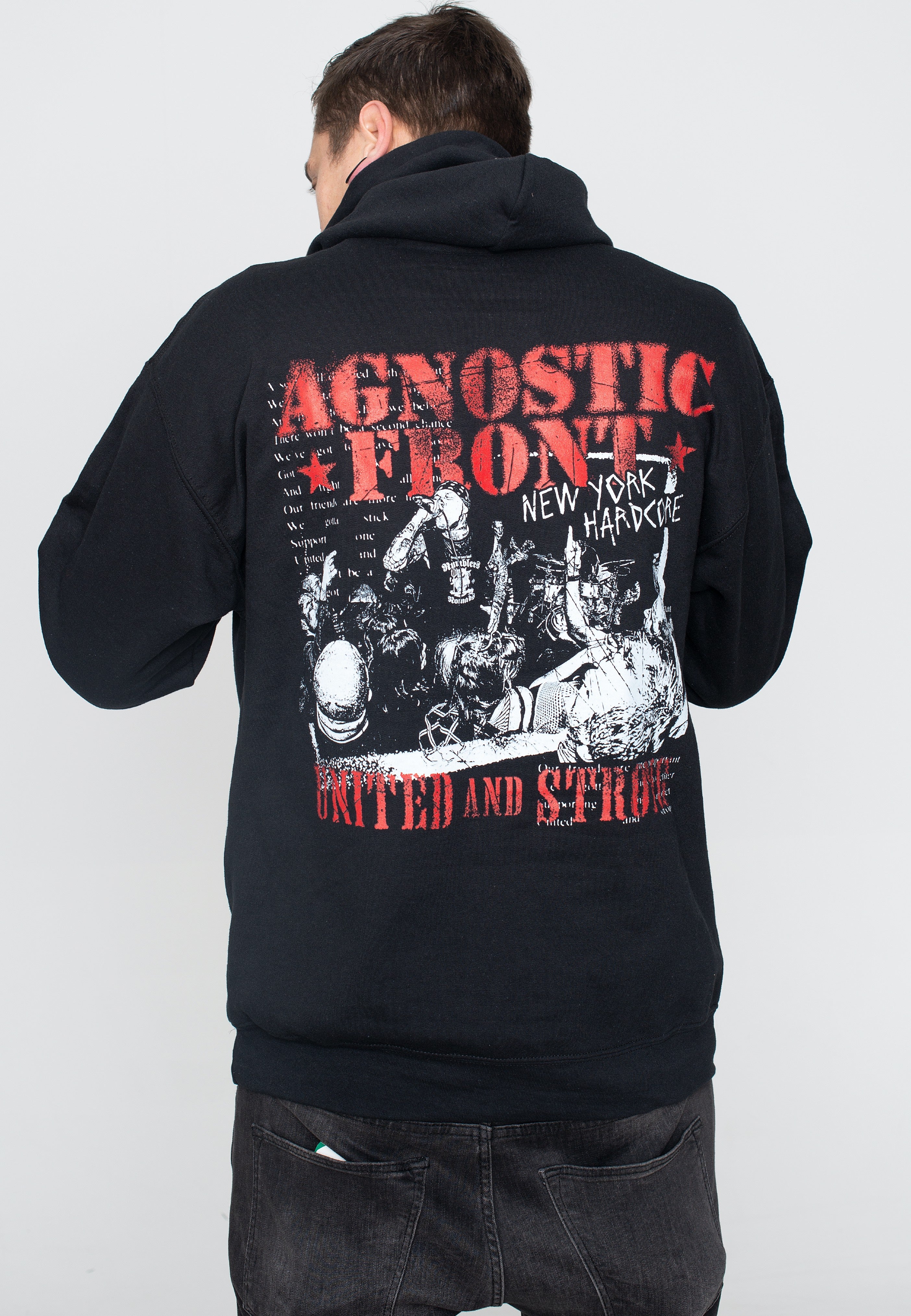 Agnostic Front - United And Strong - Hoodie | Men-Image