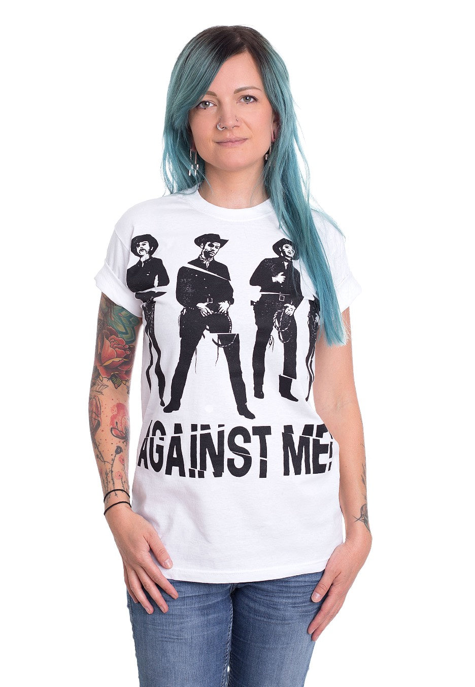 Against Me! - Cowboy White - T-Shirt | Women-Image