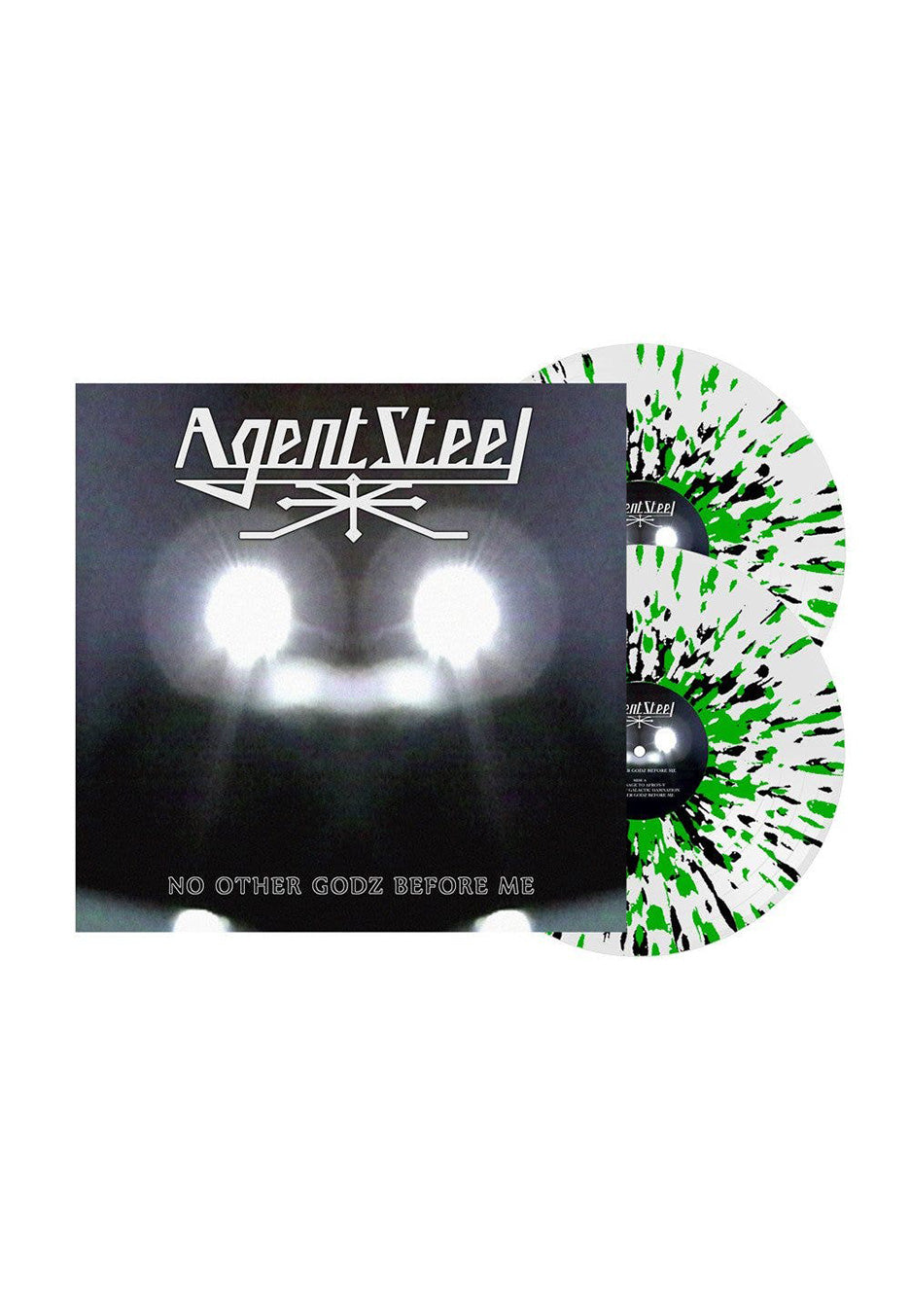 Agent Steel - No Other Godz Before Me Green/Black/White - Splattered 2 Vinyl | Neutral-Image