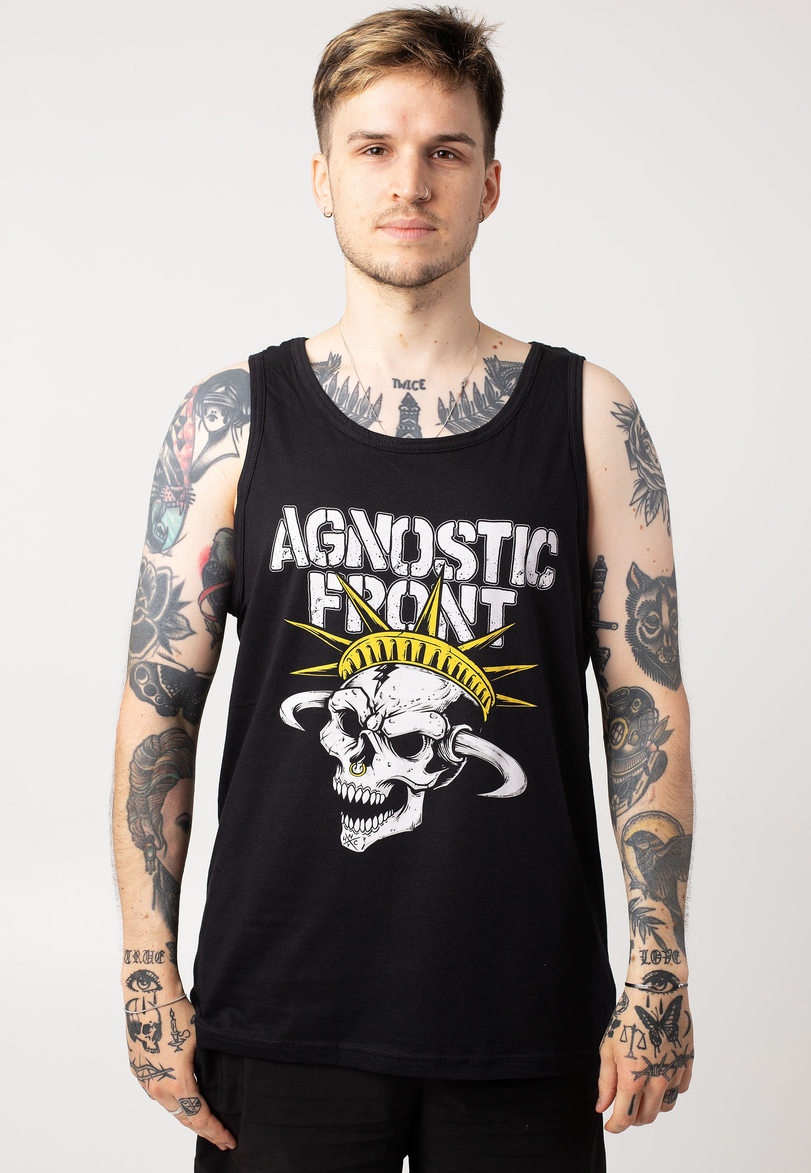 Agnostic Front - Skull Logo - Tank | Men-Image