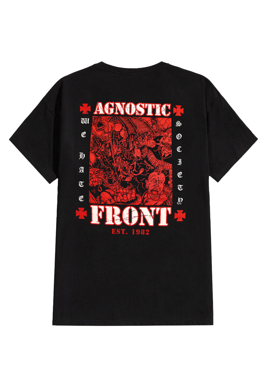 Agnostic Front - We Hate Society - T-Shirt | Neutral-Image