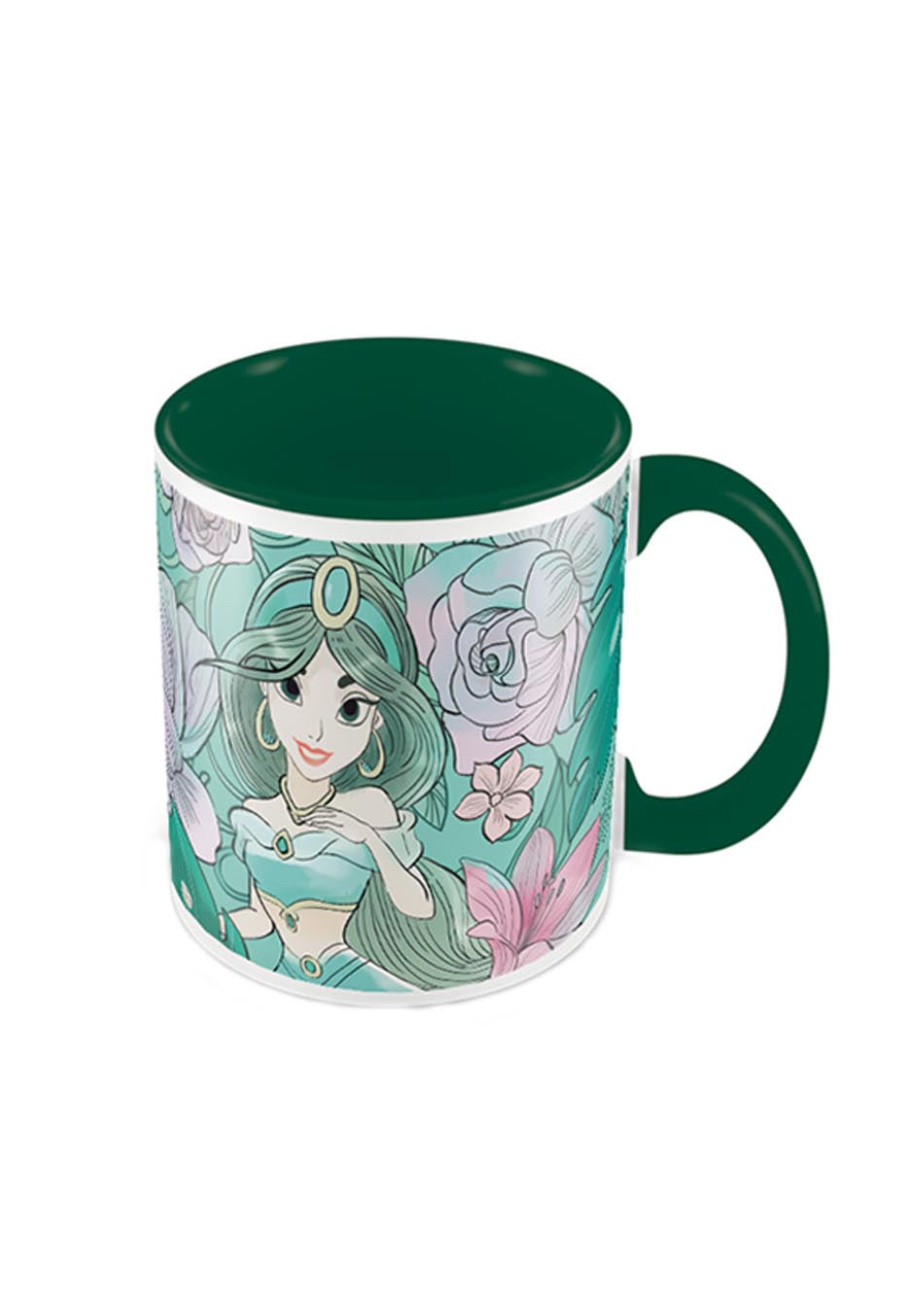 Aladdin - Floral Jasmine Green - Mug | Neutral-Image