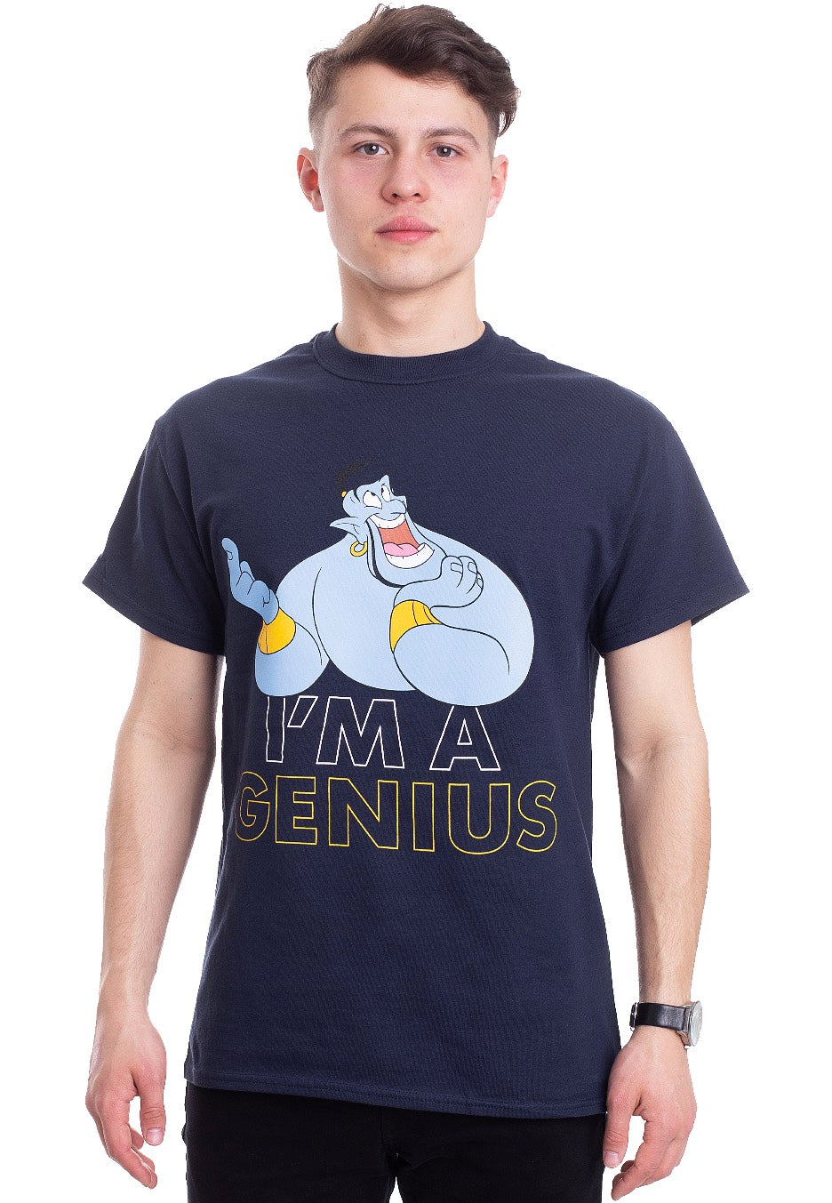 Aladdin - I'm a Genius Navy - T-Shirt | Men-Image