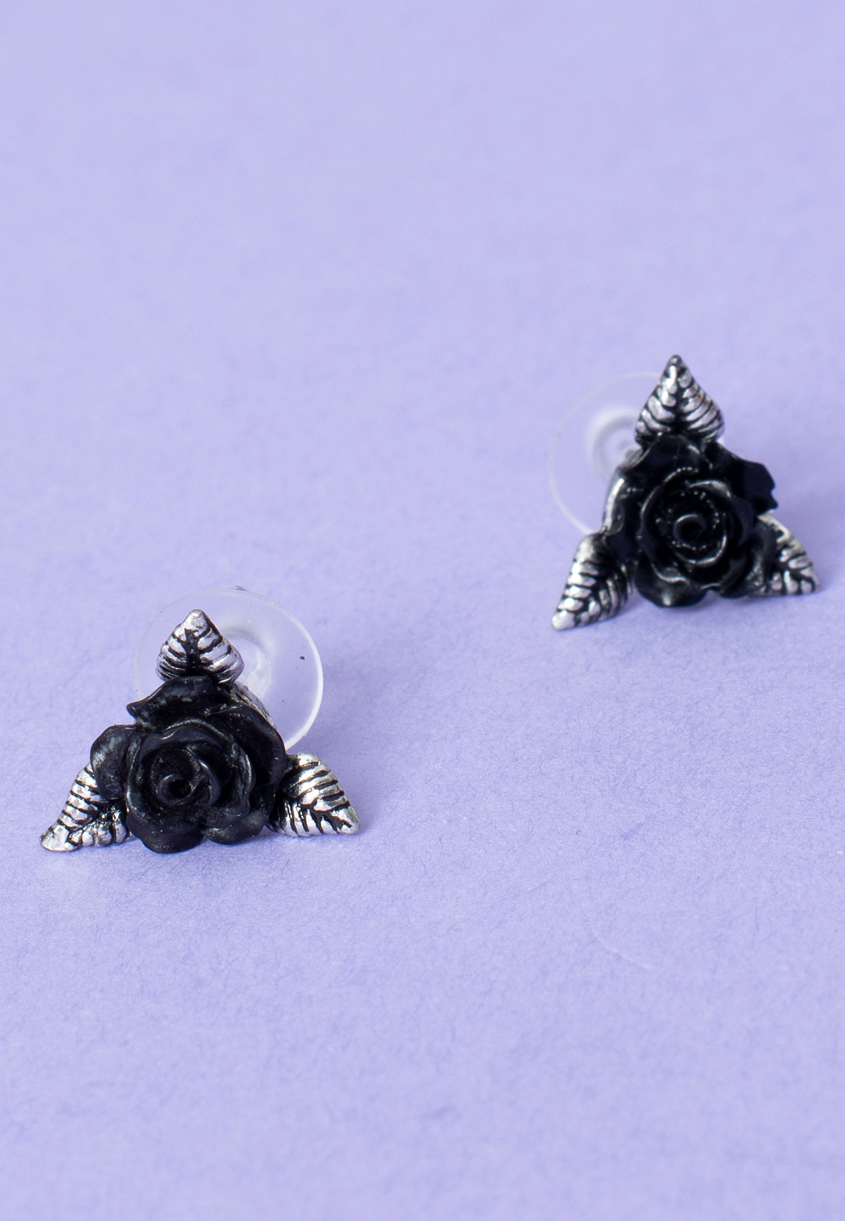 Alchemy England - Ring O' Roses Studs Silver - Earrings | Neutral-Image